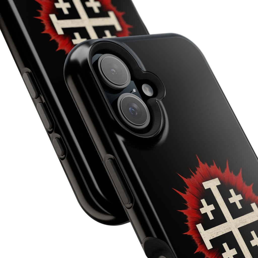 Cross Graphic Impact-Resistant Magnetic Phone Case