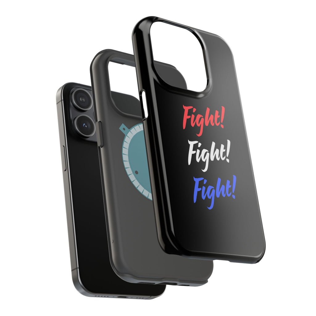 Magnetic Phone Cases, Motivational Phone Cover, Fight! Fight! Fight! Case, Personalized Phone Accessory, Unique Gift for Fighters