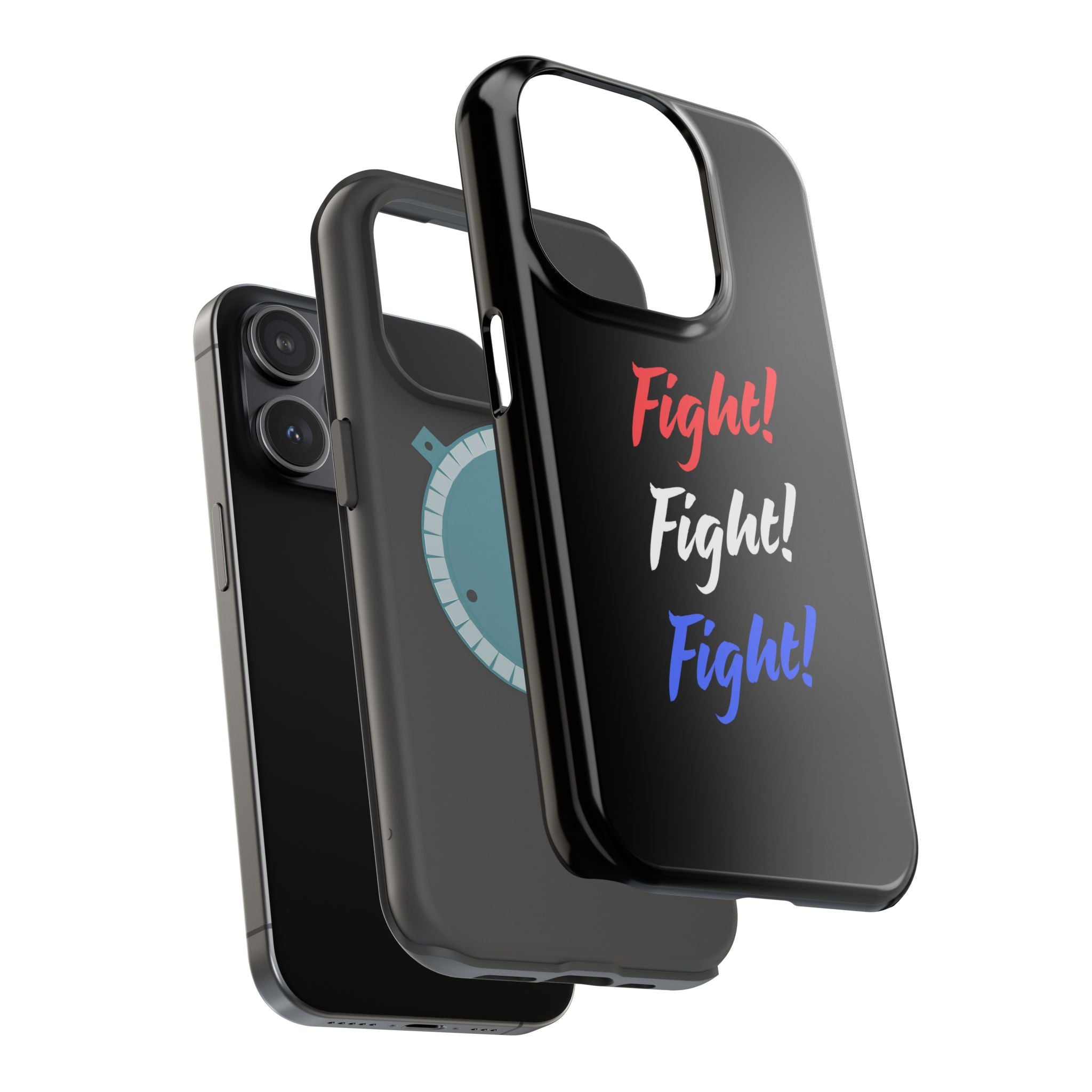Magnetic Phone Cases, Motivational Phone Cover, Fight! Fight! Fight! Case, Personalized Phone Accessory, Unique Gift for Fighters