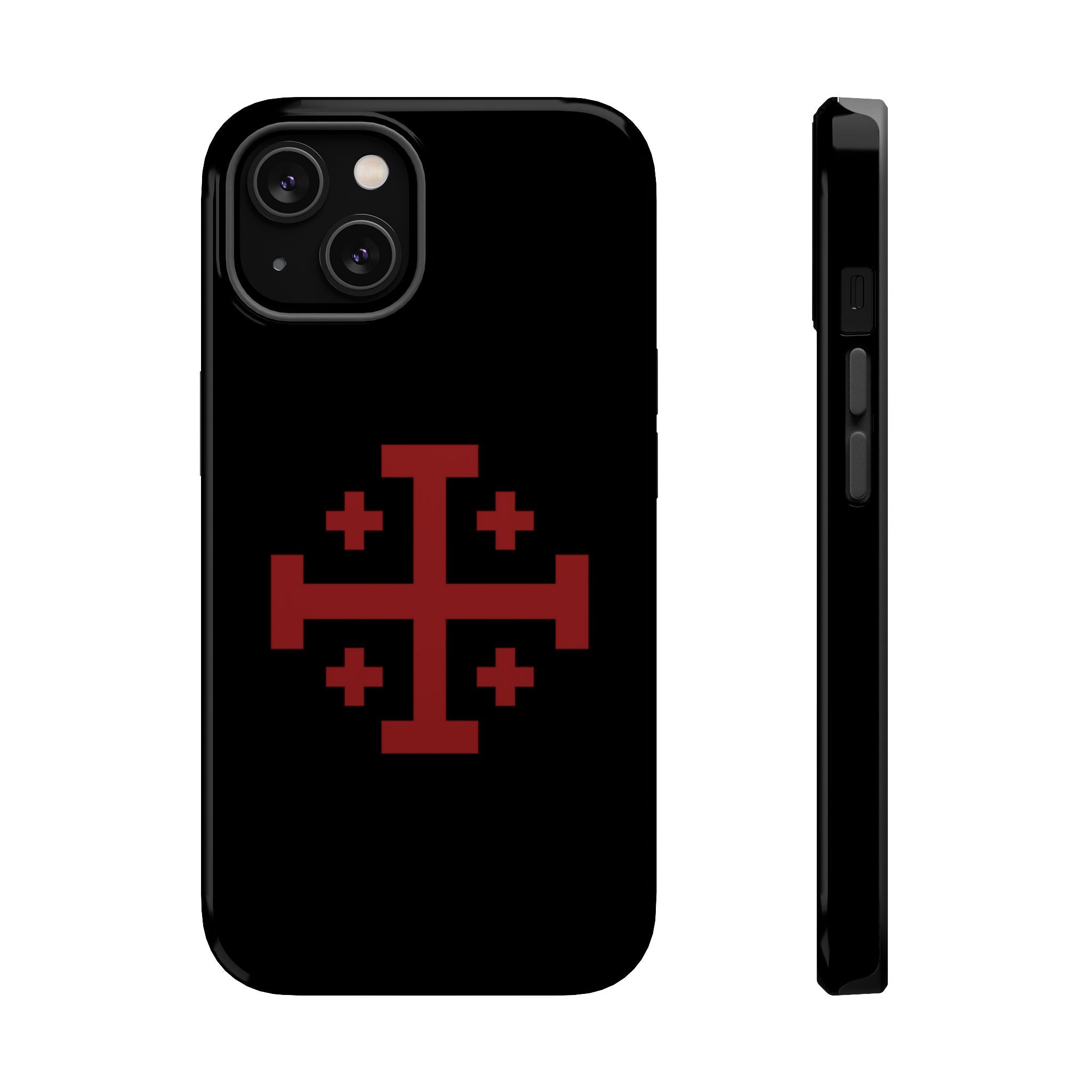 Cross Of Jerusalem Red Design Magnetic Impact-Resistant Cases