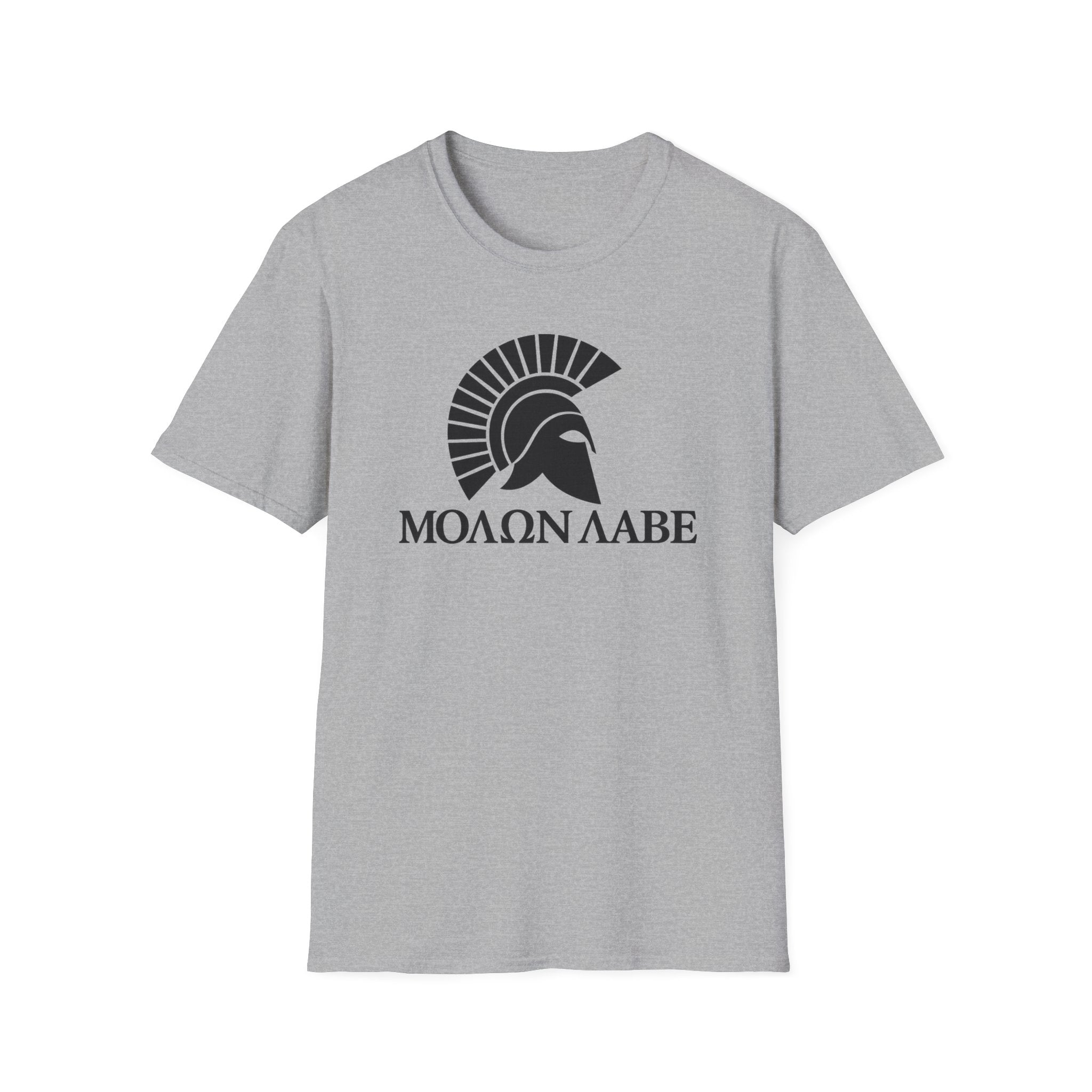 Molon Labe "Come and Take It!" in Greek Black Design Softstyle Cotton T-Shirt Softstyle Cotton T-Shirt