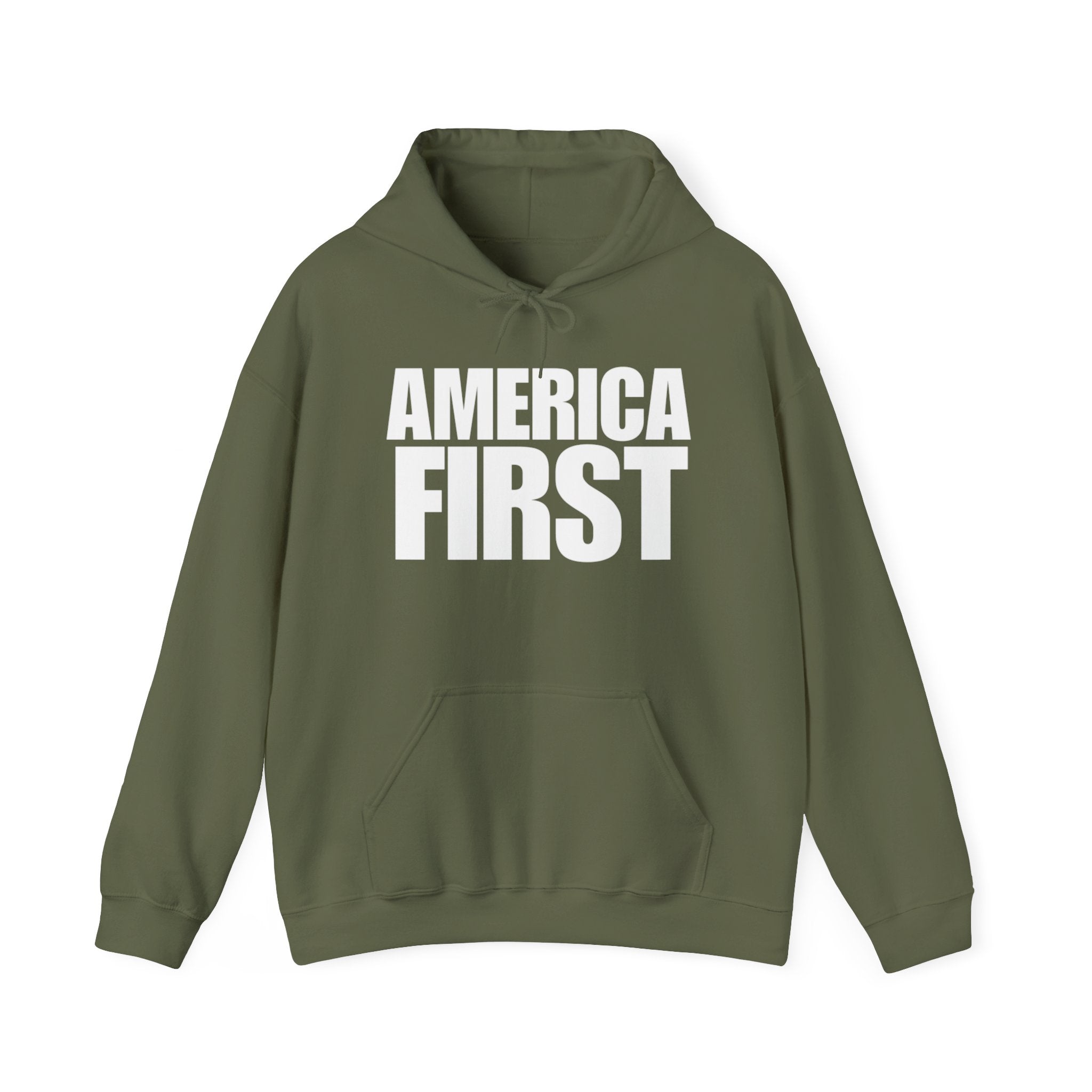 America First Pull Over Hoodie Sweatshirt