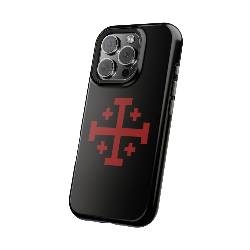 Cross Of Jerusalem Red Design Magnetic Impact-Resistant Cases