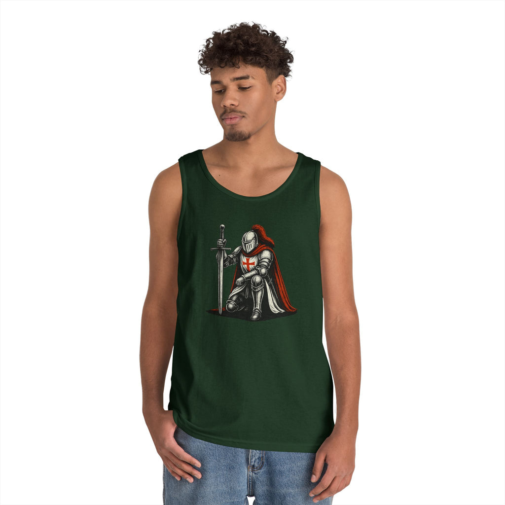 Crusader Knight Unisex Heavy Cotton Tank Top