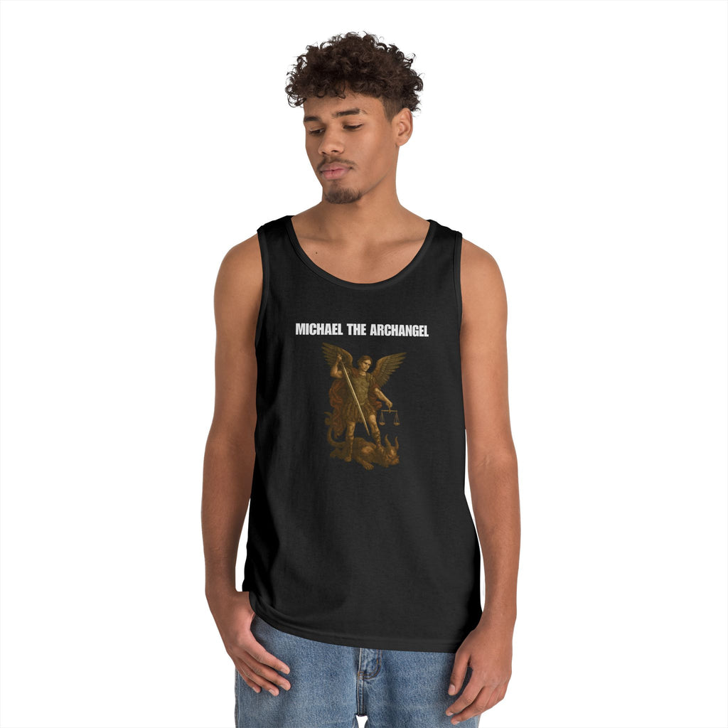 Michael The Arch Angel Heavy Cotton Tank Top