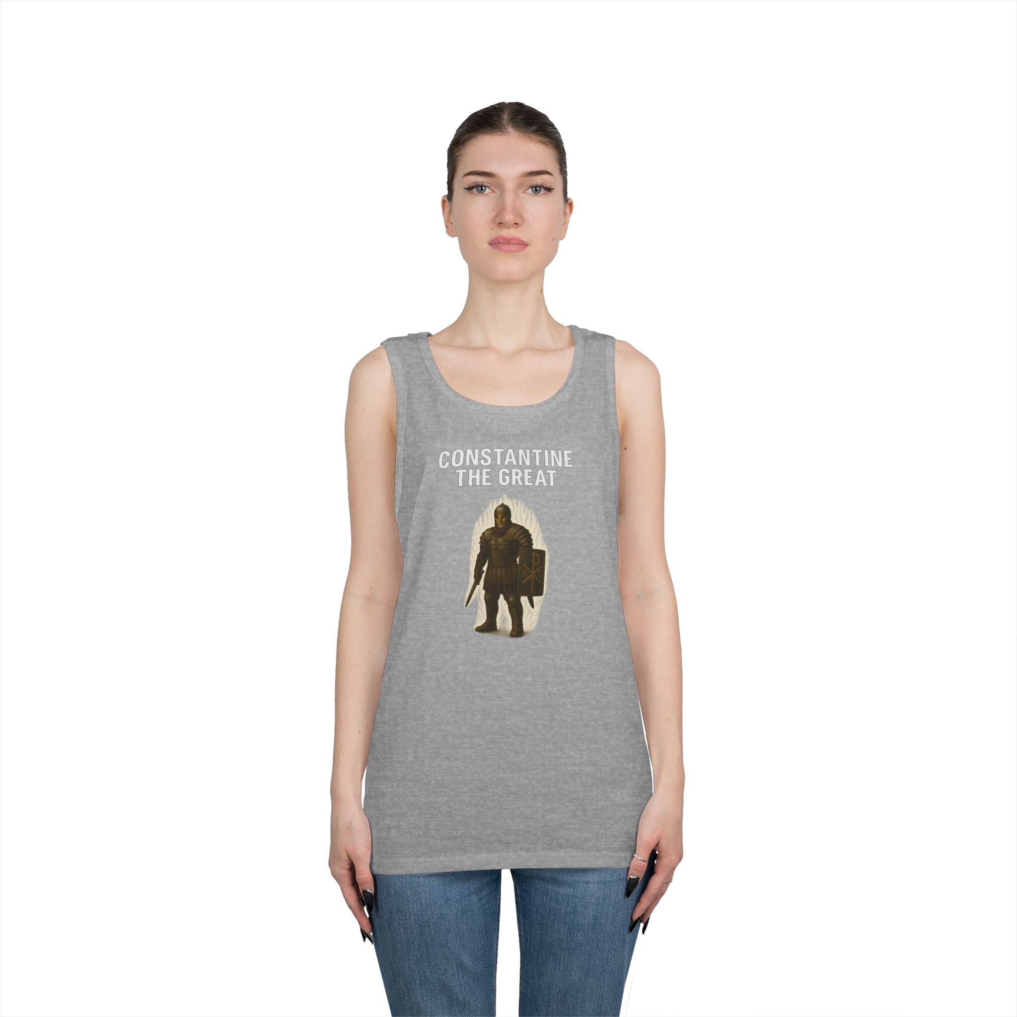 Constantine the Great Alt Design Heavy Cotton Tank Top