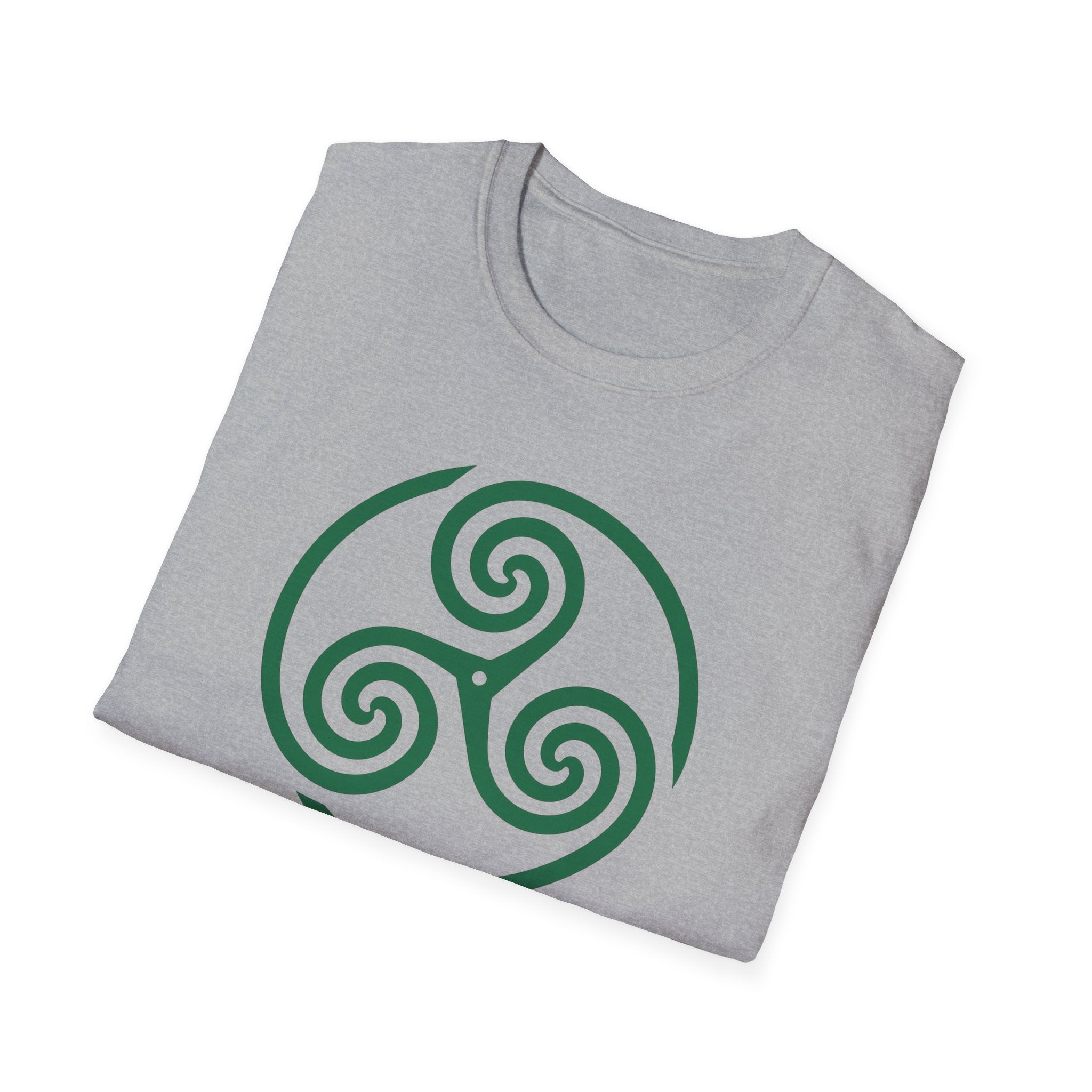 Celtic Spiral Triskele Symbol Alt Design White T-Shirt