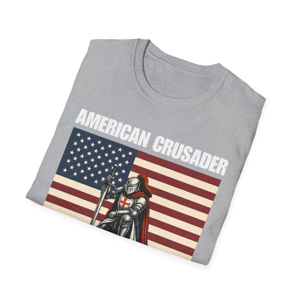 American Crusader Alt Color Design Softstyle Cotton T-Shirt