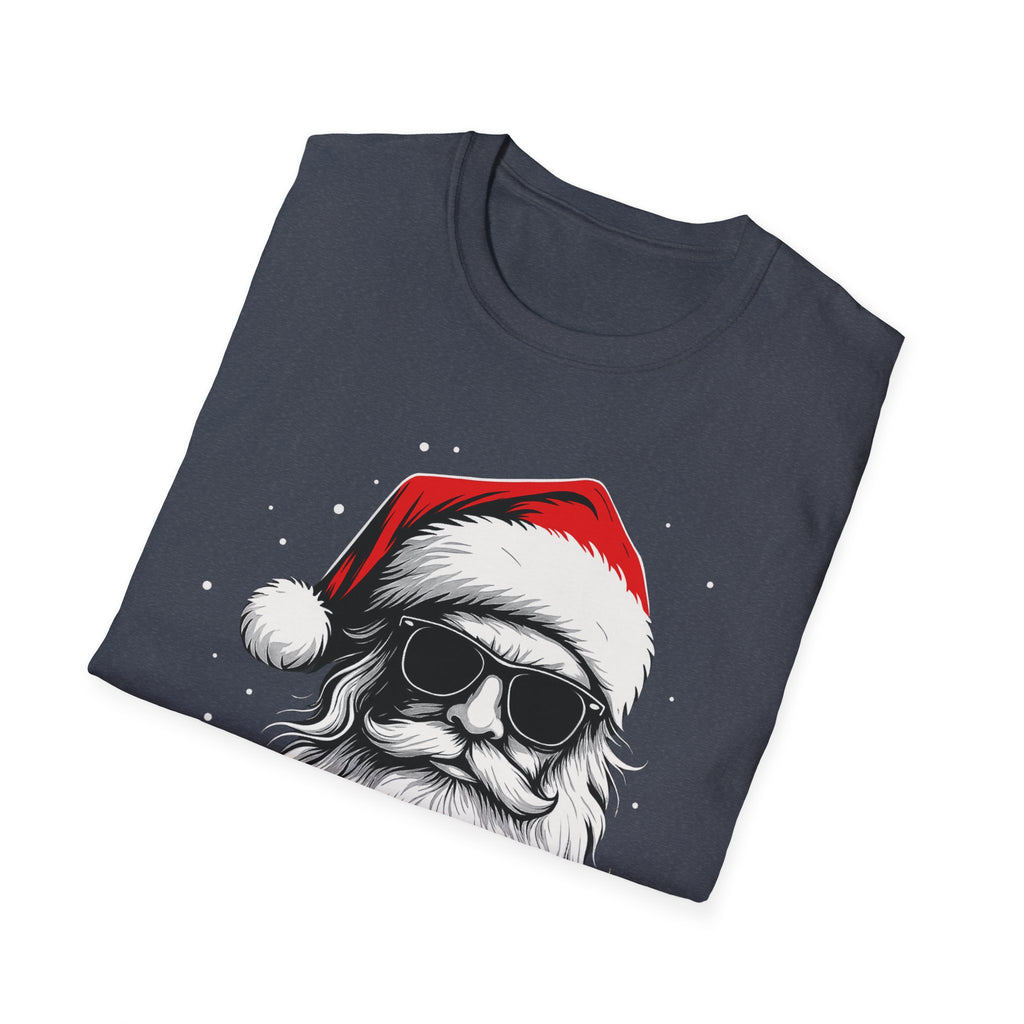 Santa with Sunglasses T-Shirt | Funny Christmas Tee | Cool Holiday Shirt