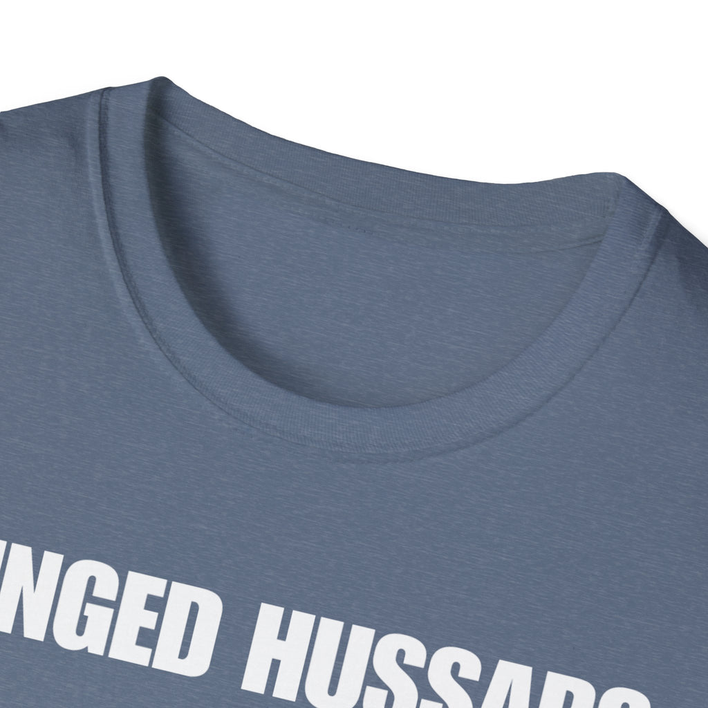 Winged Hussar White Design Softstyle Cotton T-Shirt