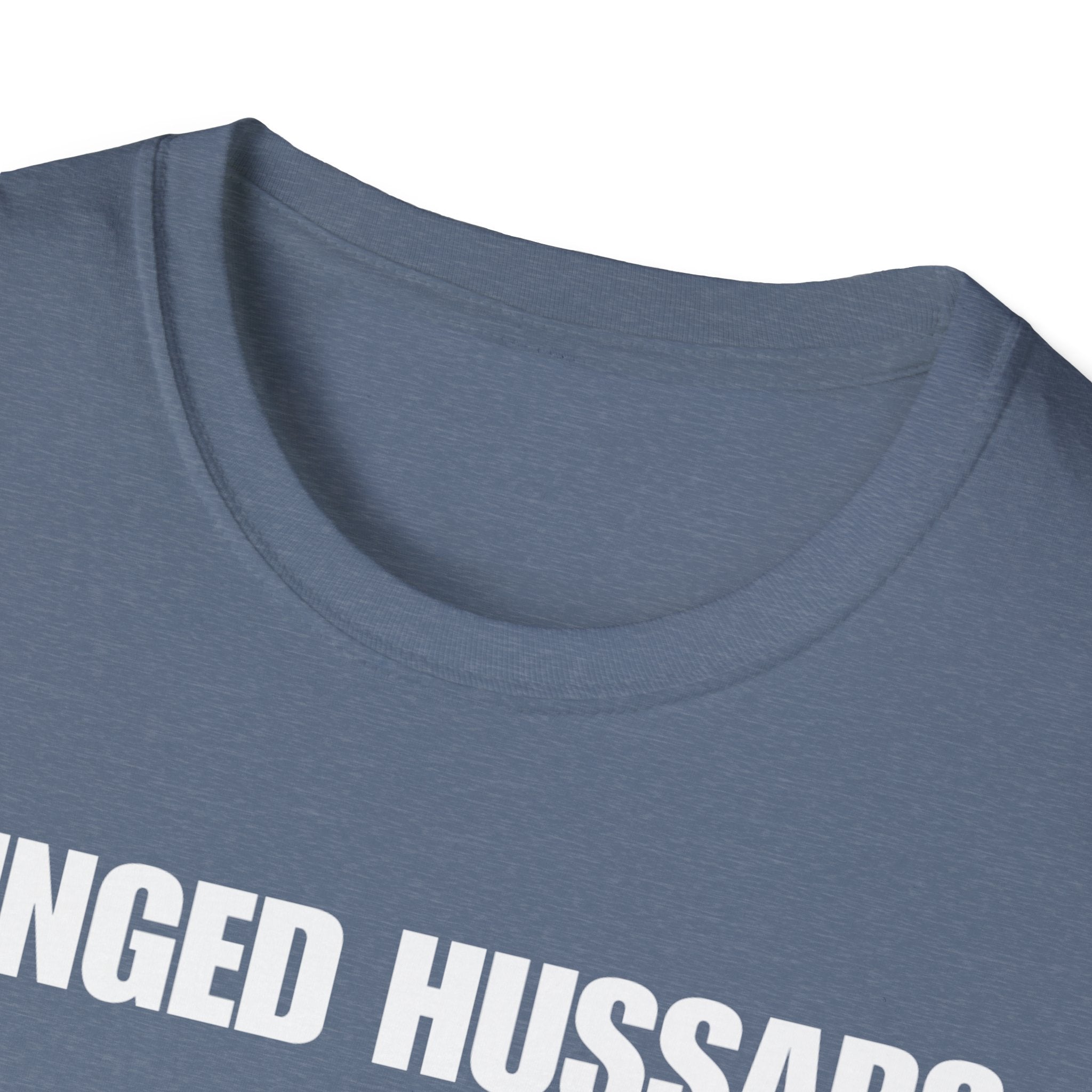 Winged Hussar White Design Softstyle Cotton T-Shirt