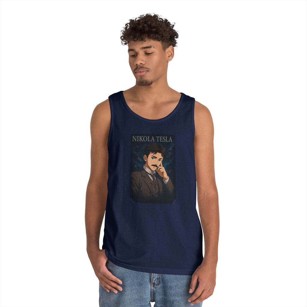 Nikola Tesla Unisex Heavy Cotton Tank Top
