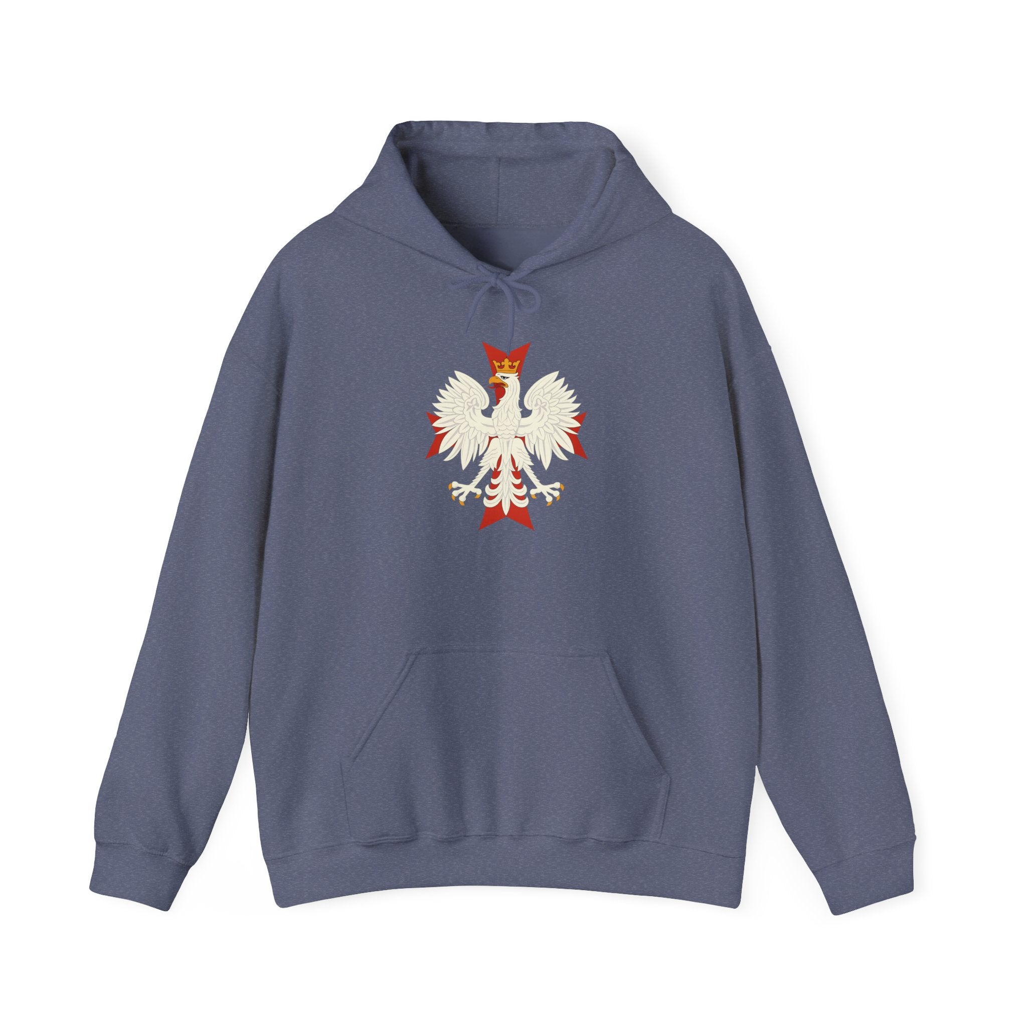 Polish Eagle Cross Pull Over Hoodie Sweatshirt