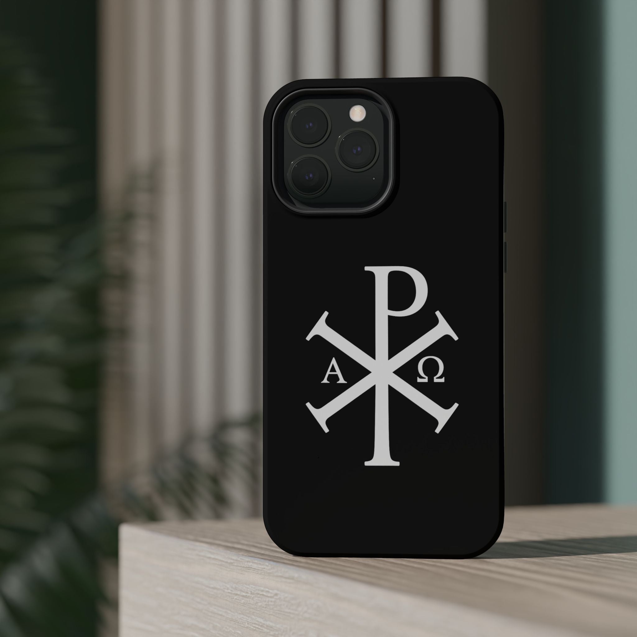 Pi Chi Rho White Design Magnetic Impact-Resistant Cases