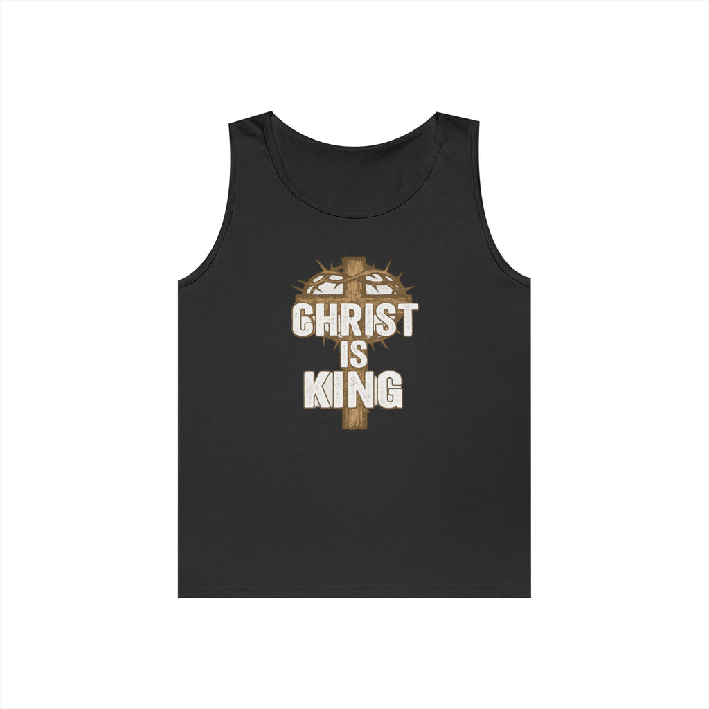 Christ is King Unisex Heavy Cotton Tank Top