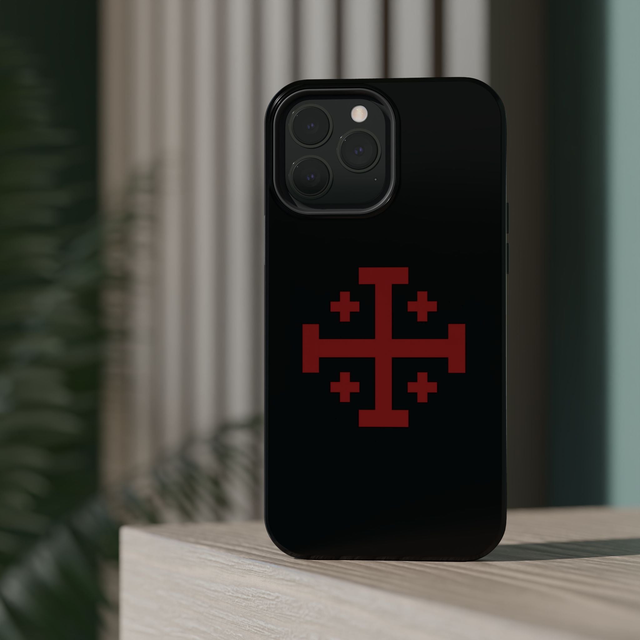 Cross Of Jerusalem Red Design Magnetic Impact-Resistant Cases