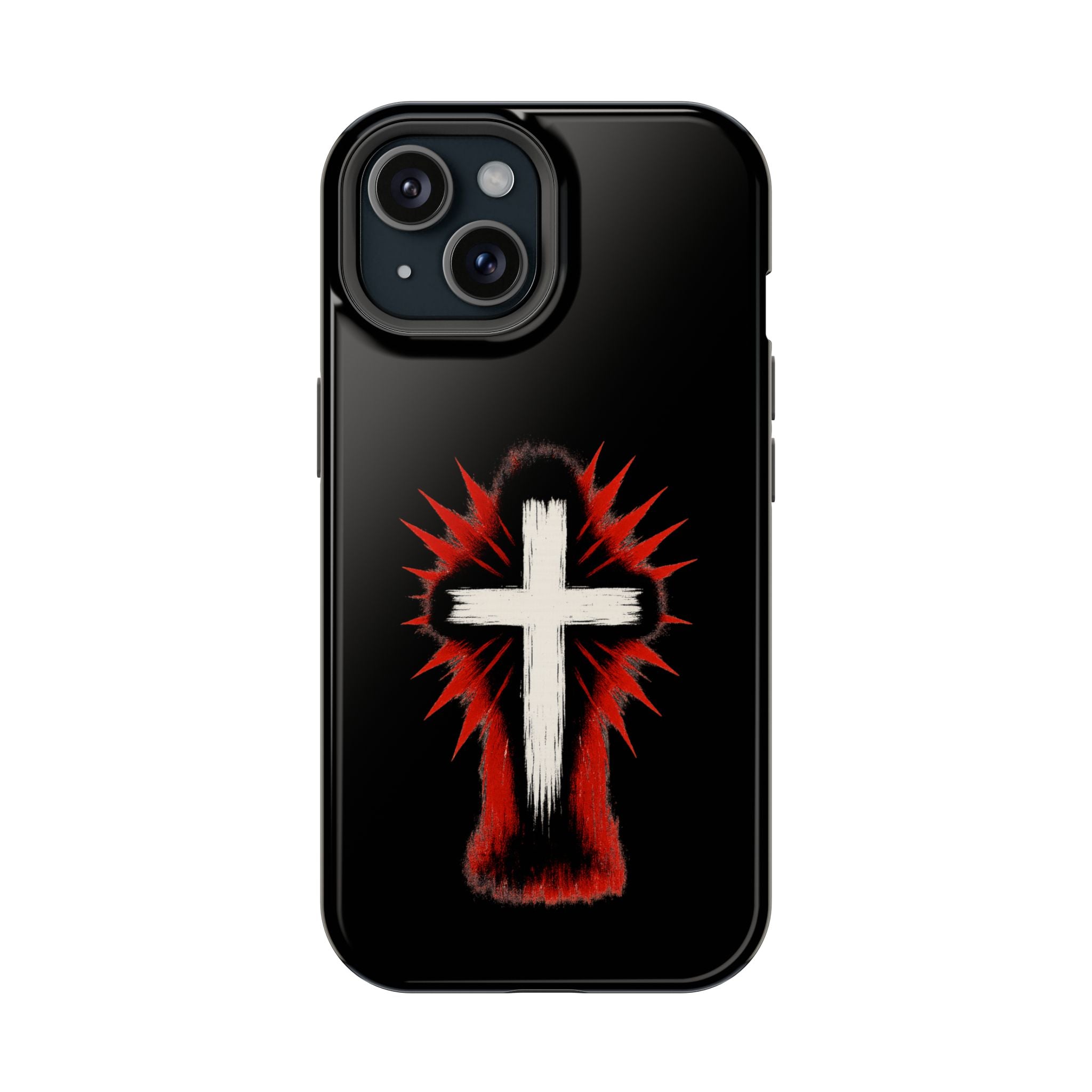 Crucifix Magnetic Impact Resistant Phone Case