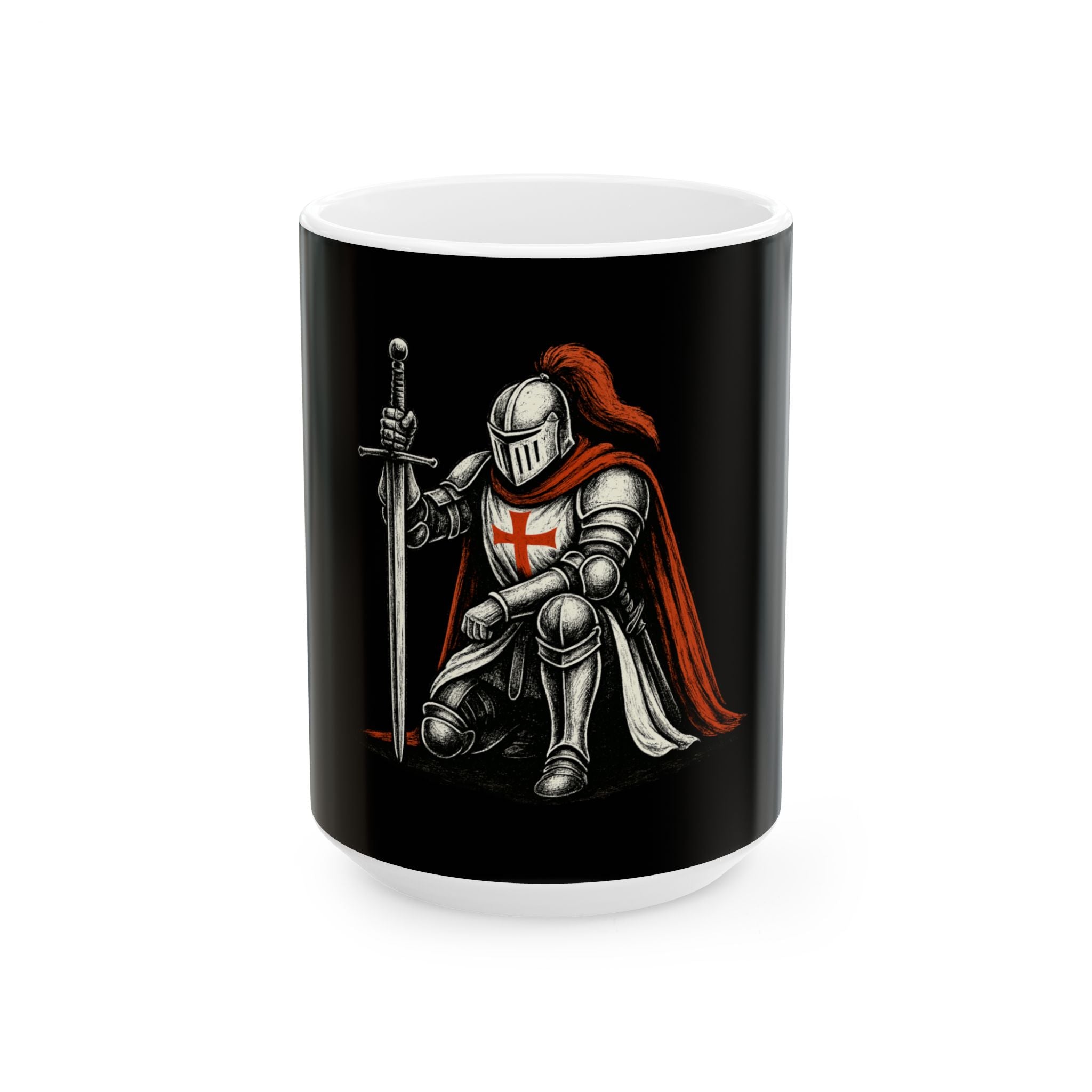 Crusader Knight Ceramic Mug