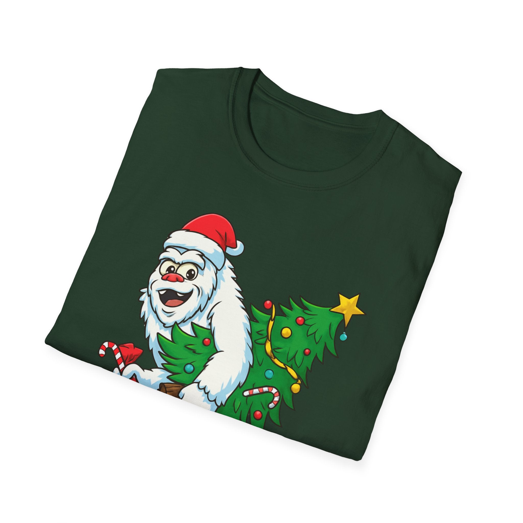 Yeti Stole Christmas T-Shirt | Funny Holiday Tee | Festive Unisex Cotton Shirt