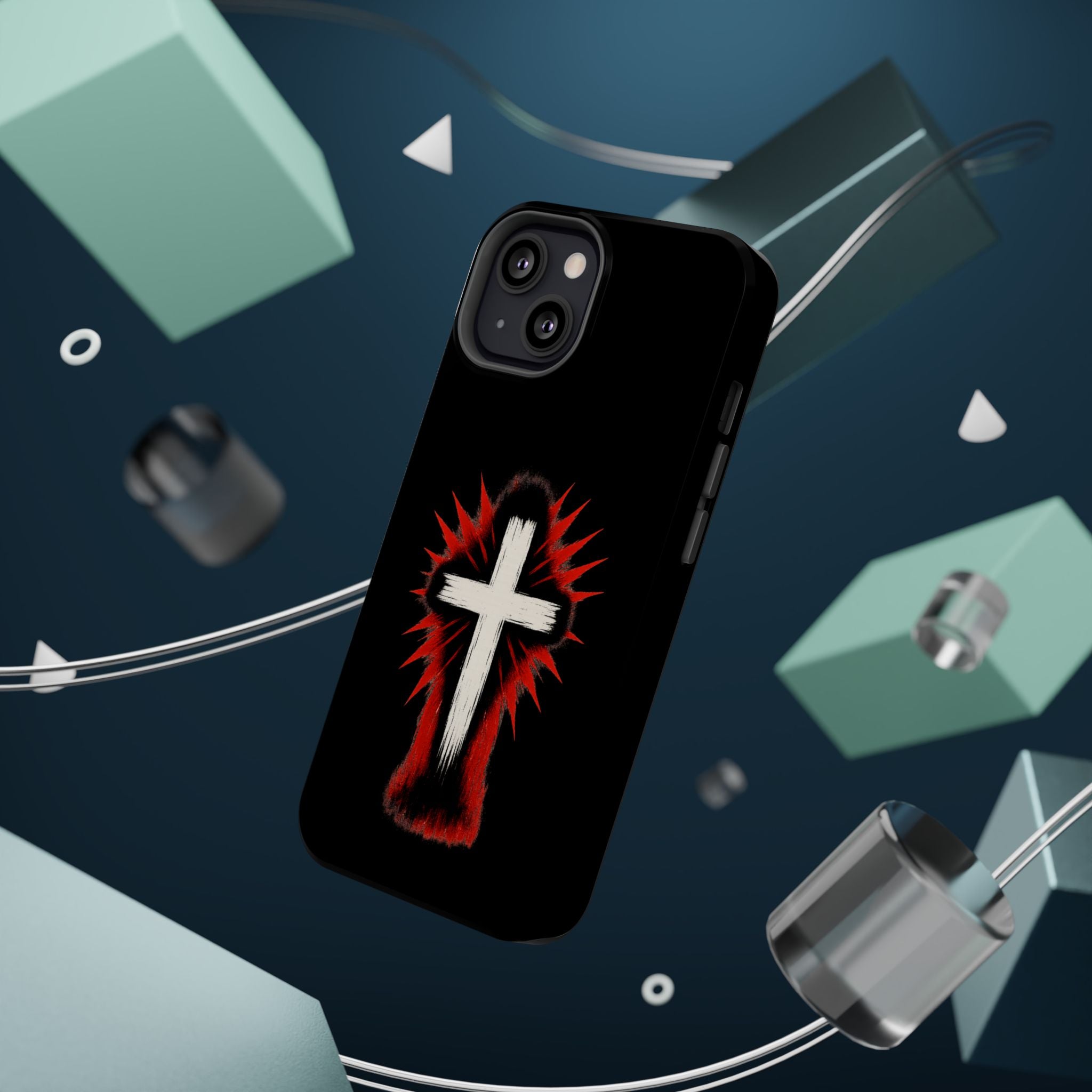 Crucifix Magnetic Impact Resistant Phone Case
