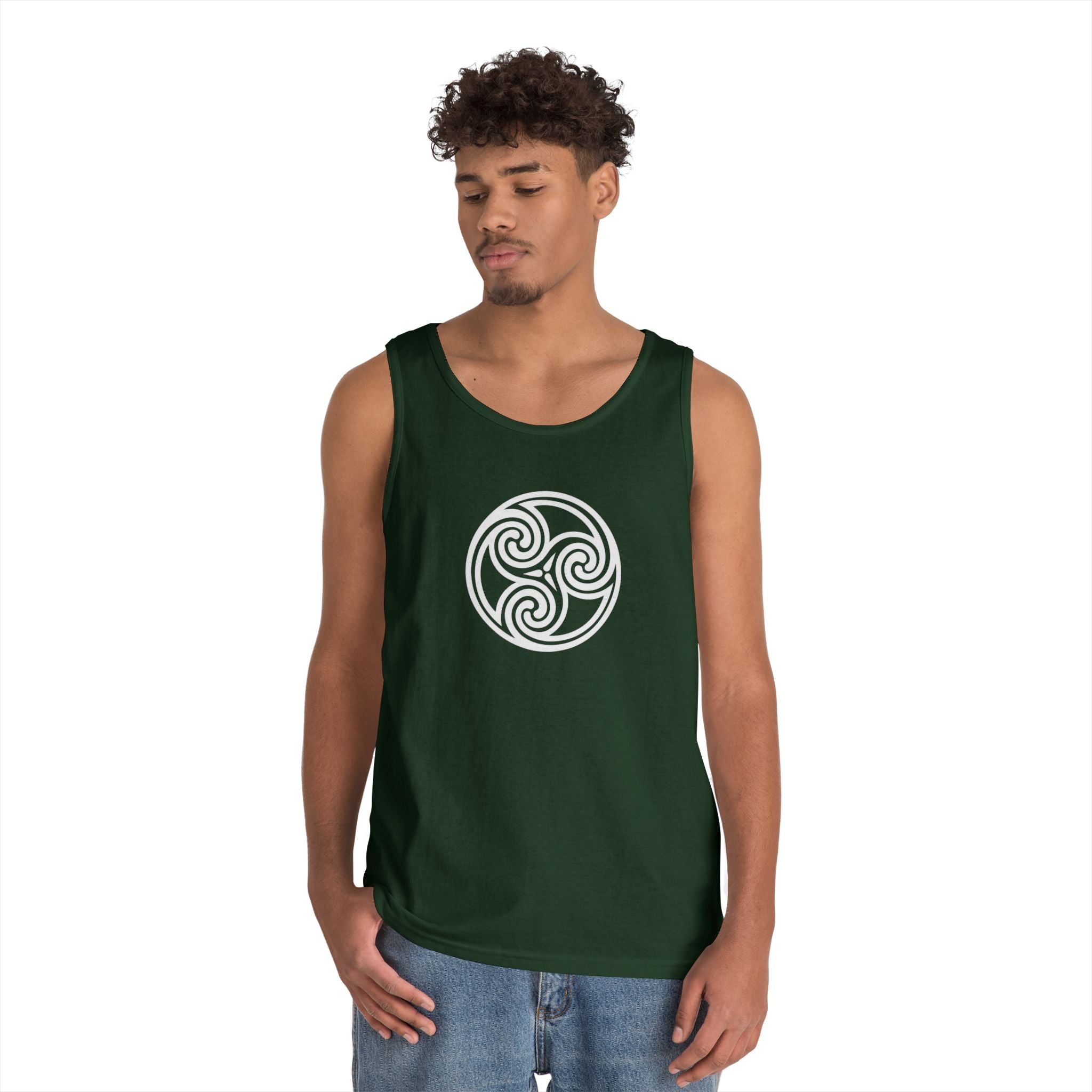 Triskele Symbol Unisex Heavy Cotton Tank Top