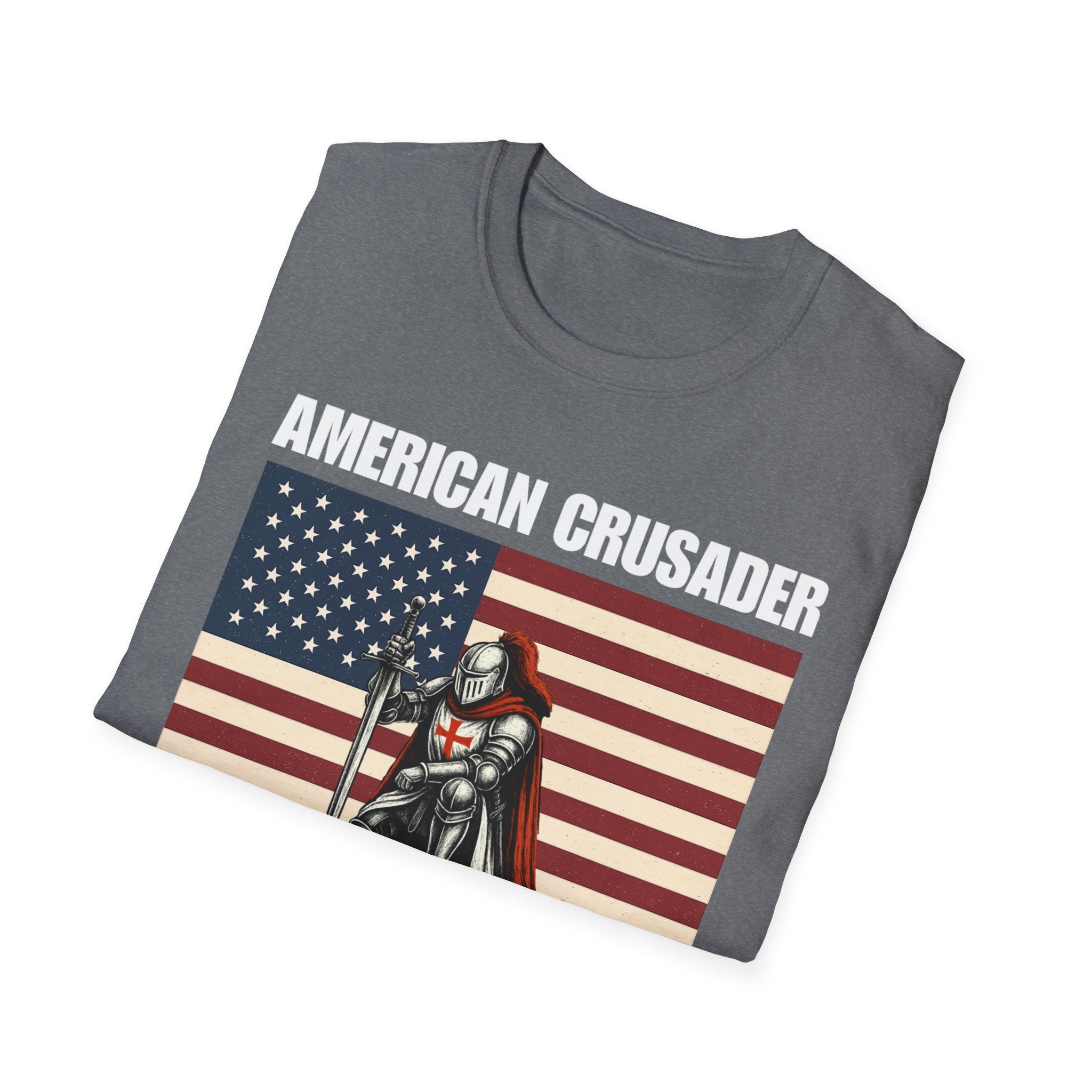 American Crusader Alt Color Design Softstyle Cotton T-Shirt