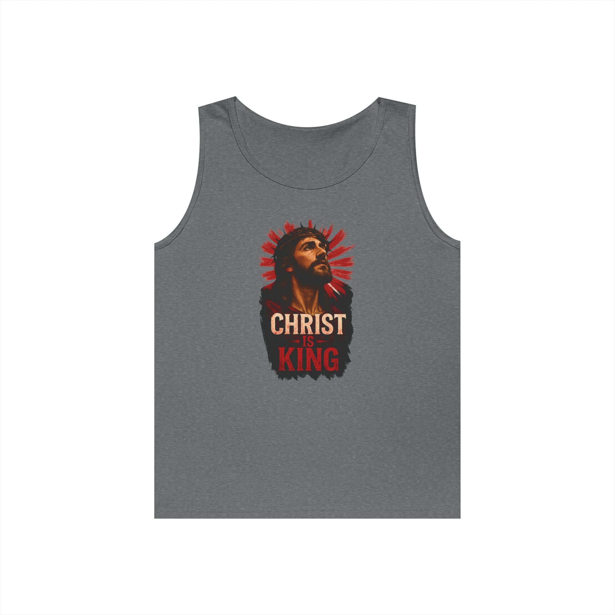 Christ is King Heavy Cotton Tank Top