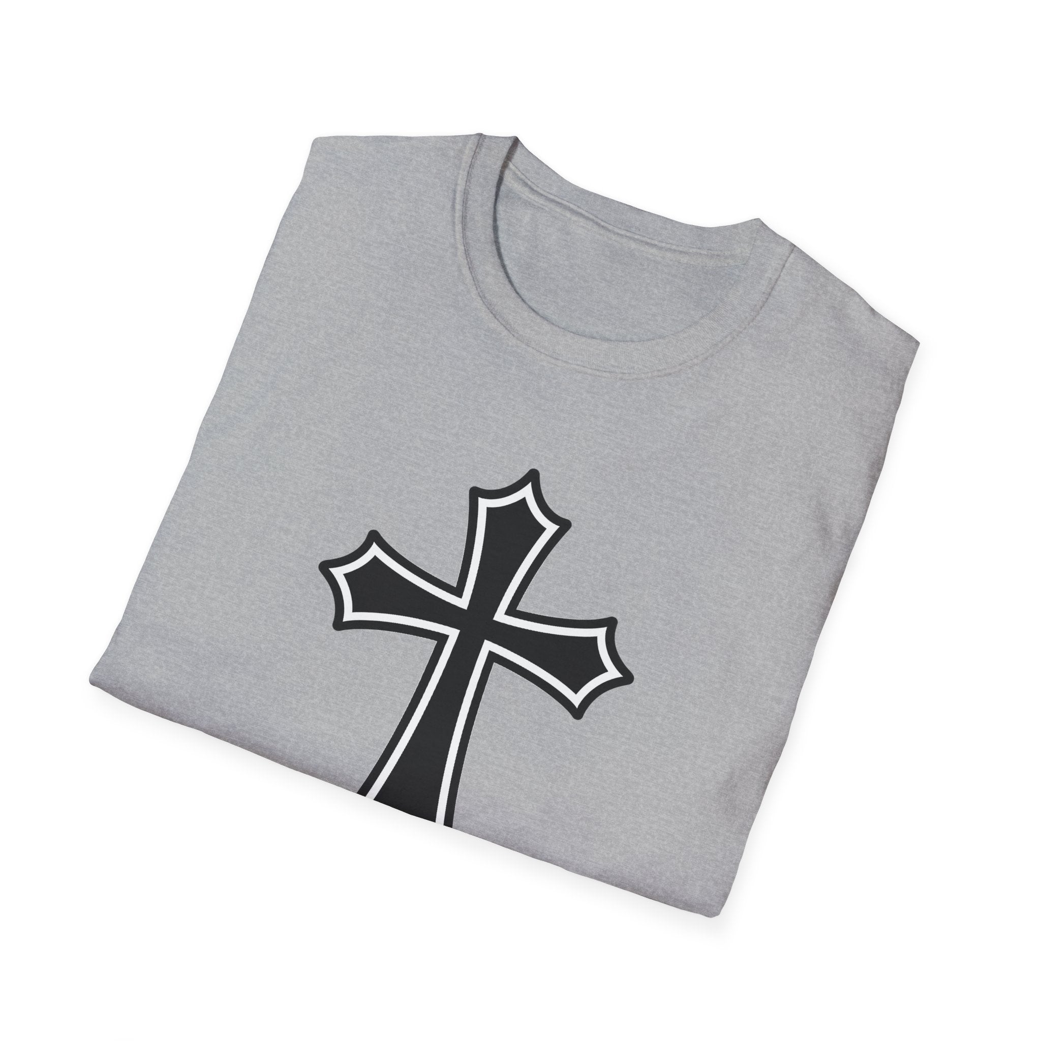 Medieval Style Cross Softstyle T-Shirt