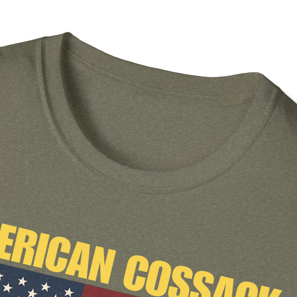 Patriotic American Cossack Alt Design Softstyle T-Shirt