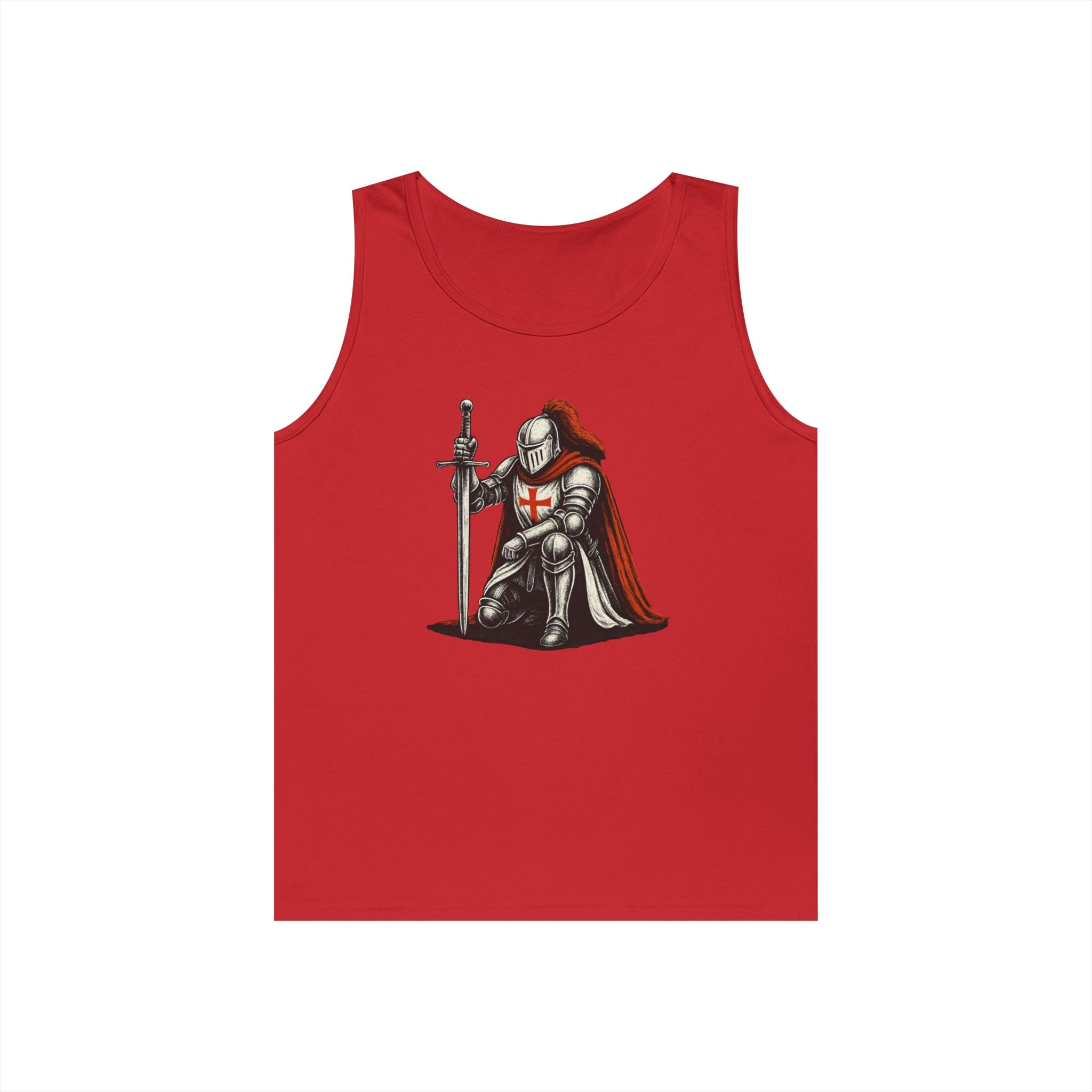 Crusader Knight Unisex Heavy Cotton Tank Top