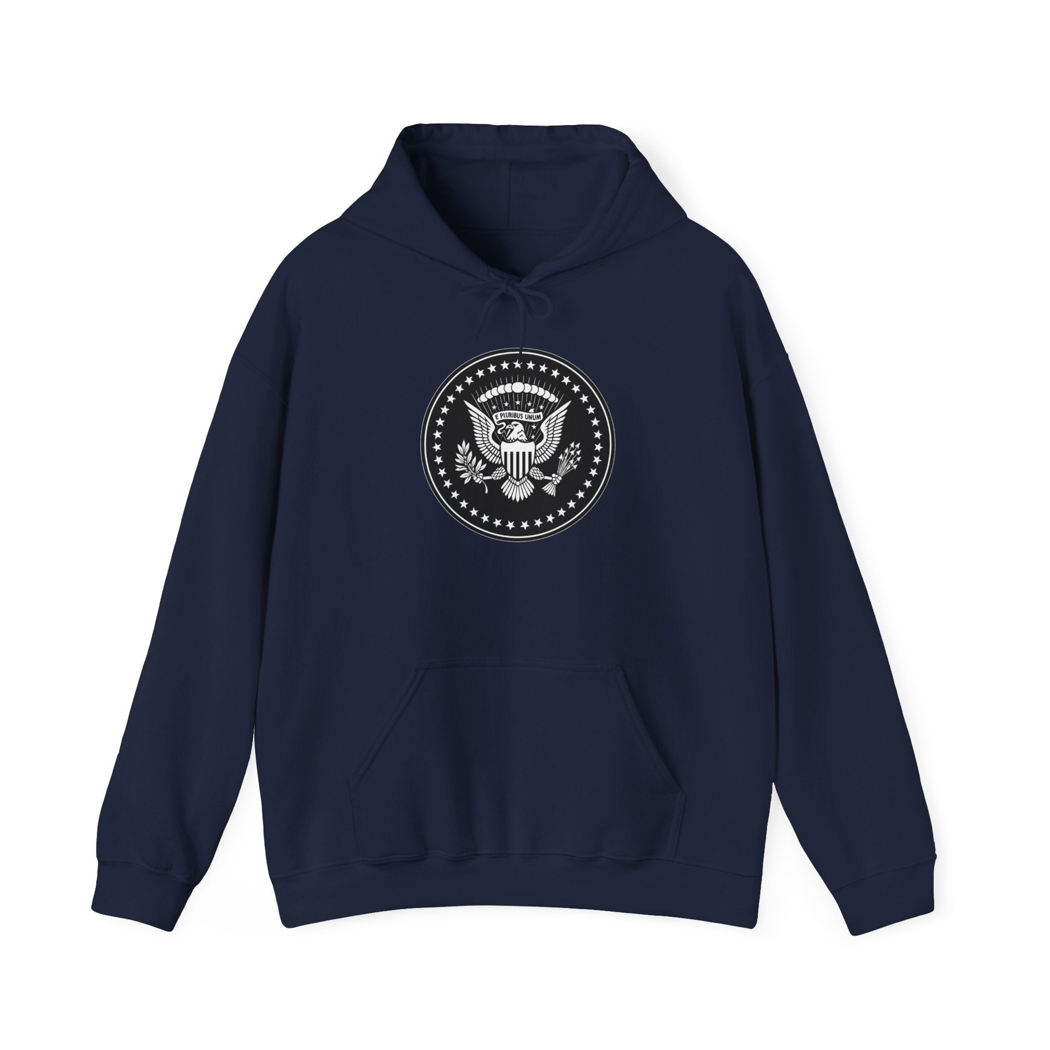 Presidential Seal American Eagle Graphic Pull Over Hoodie Sweatshirt