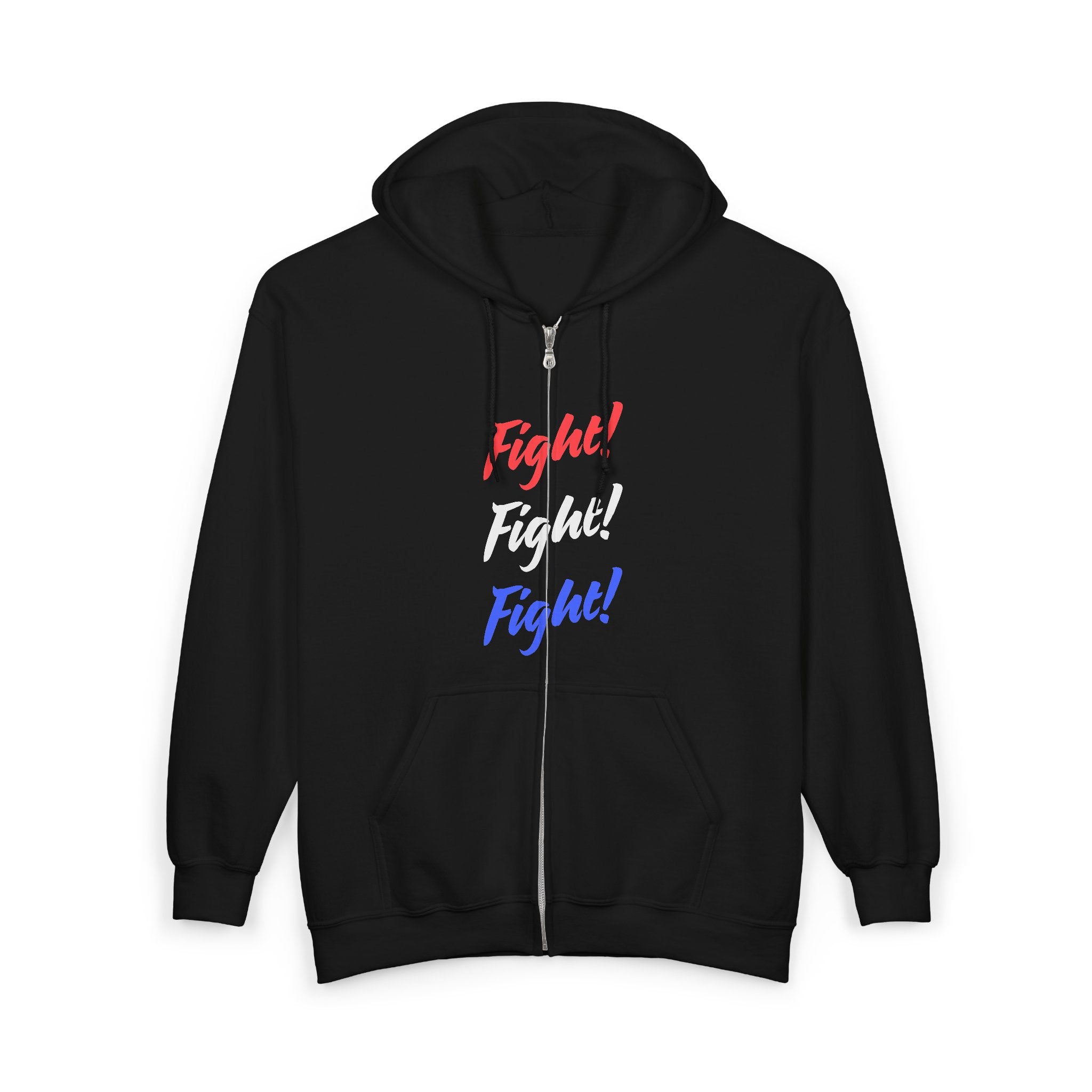 Fight! Fight! Fight! Zip-Up Hoodie, Fight, Fight, Fight Zip-Up Sweatshirt
