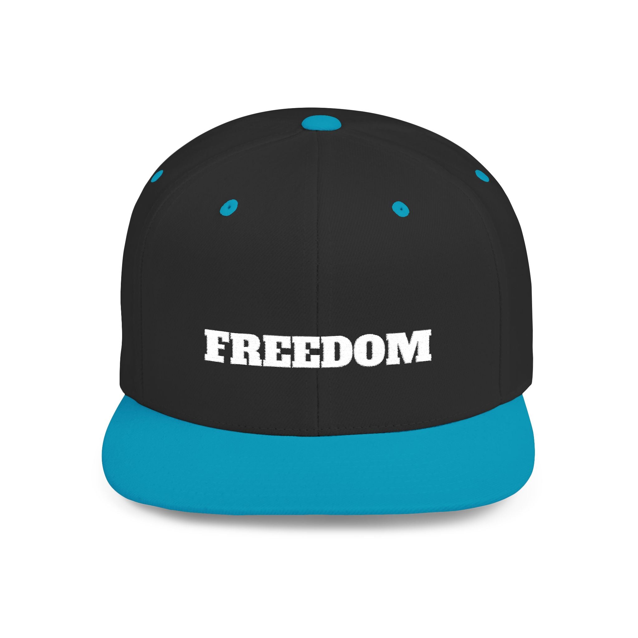 Freedom Flat Bill Snapback Cap, Freedom Adjustable Hat