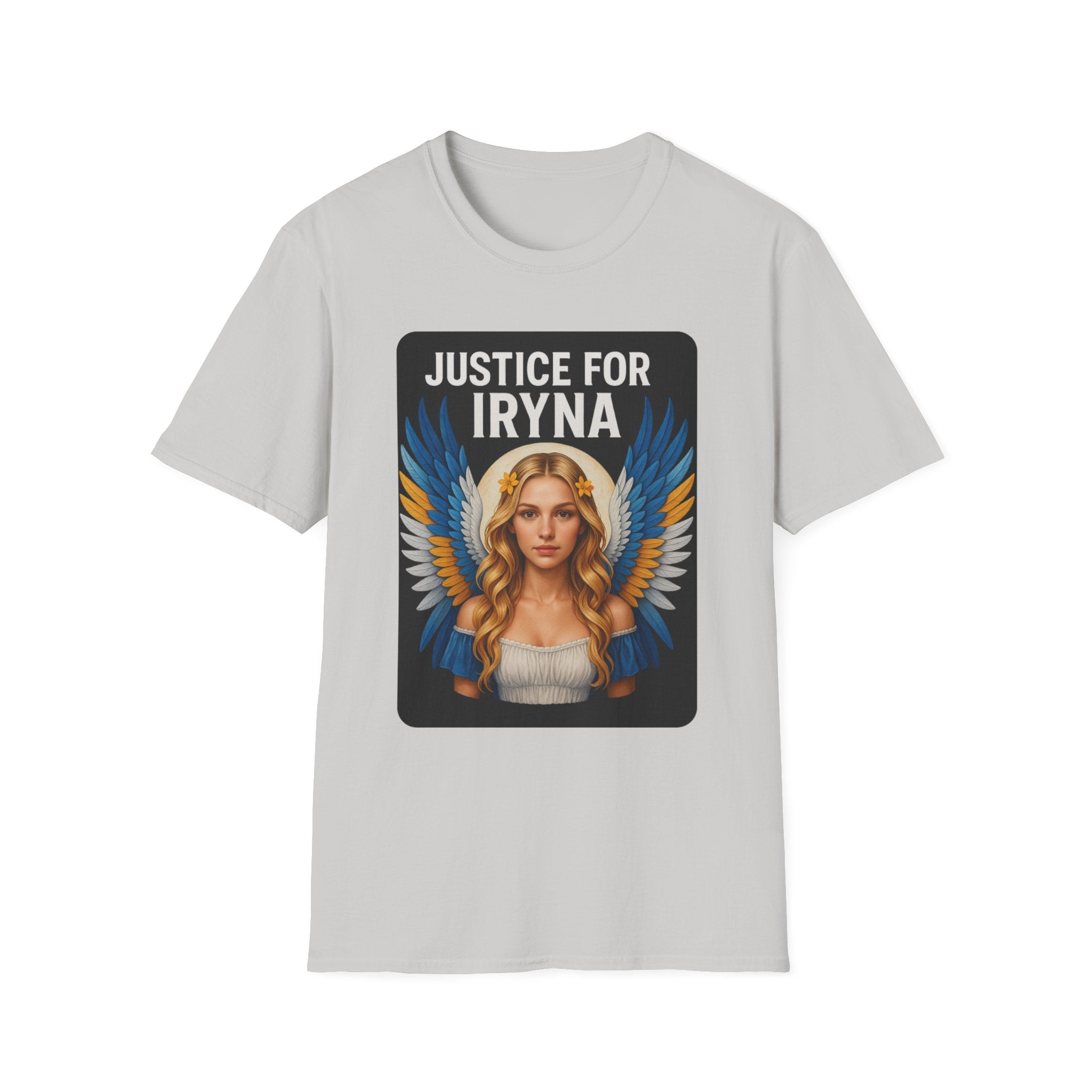 Justice for Iryna Unisex Softstyle T-Shirt, Protest T-Shirt, Statement Apparel