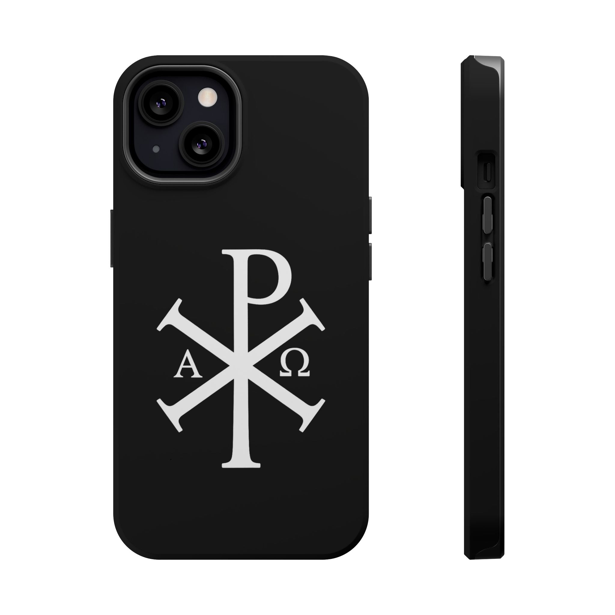 Pi Chi Rho White Design Magnetic Impact-Resistant Cases