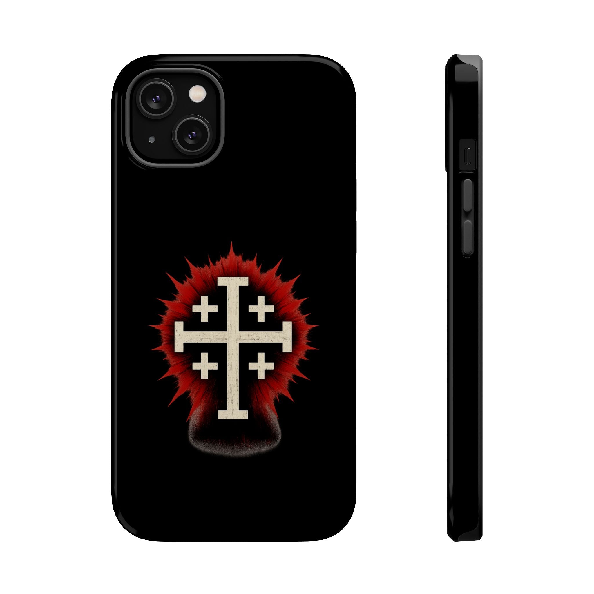 Cross Graphic Impact-Resistant Magnetic Phone Case