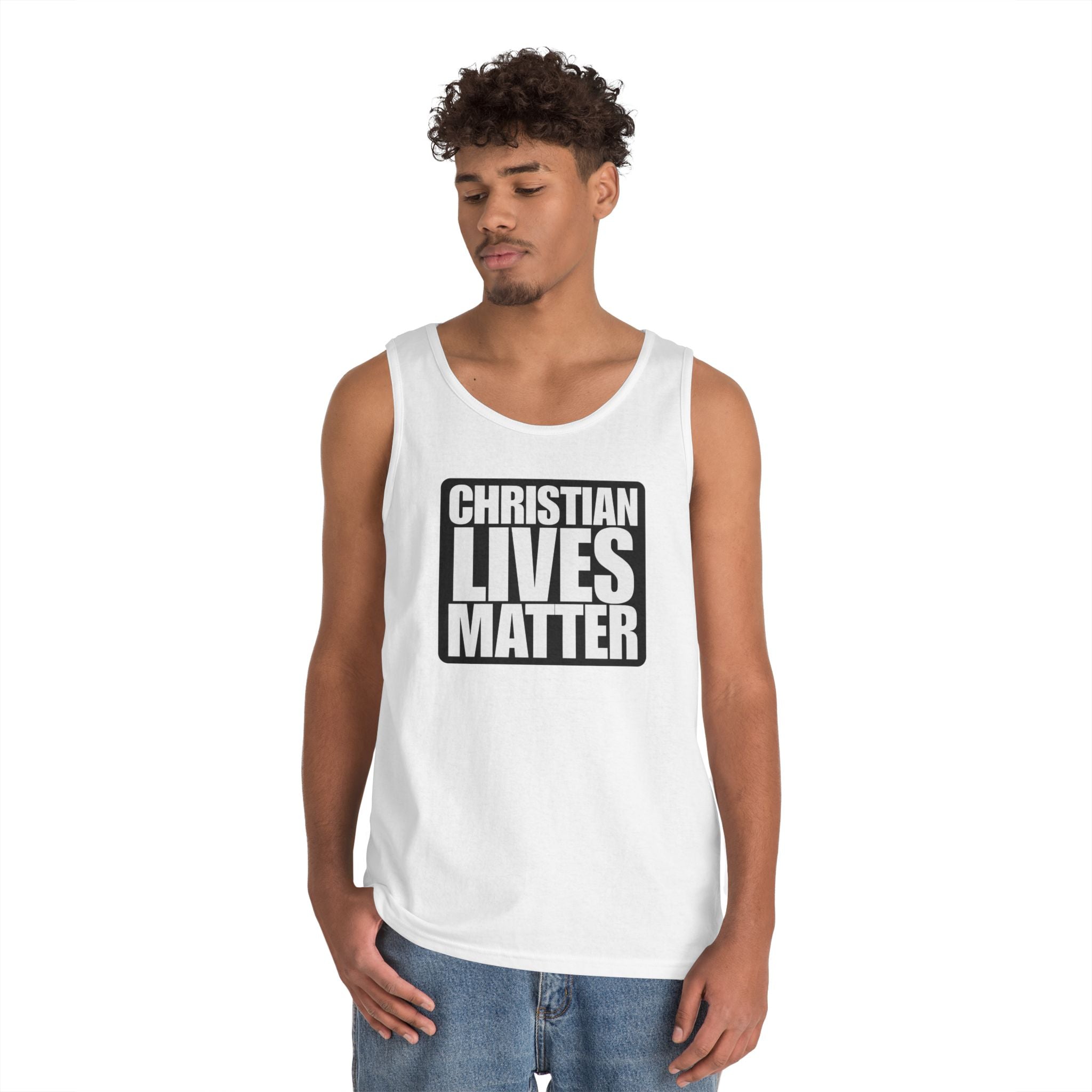 Christian Lives Matter Alt Design Heavy Cotton Tank Top