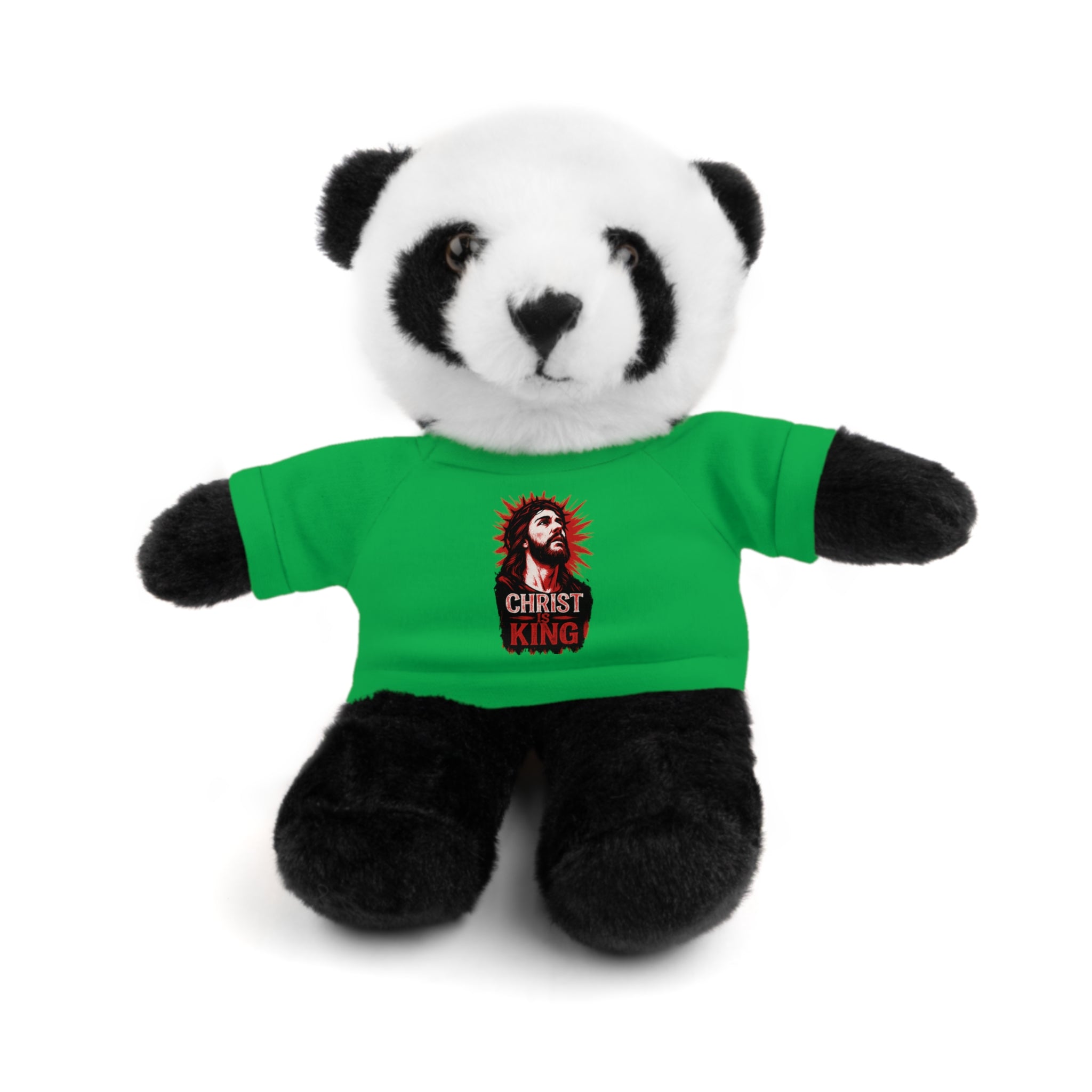 Christ is King Cute Stuffed Animal Tee Bear, Plush Bear with Shirt