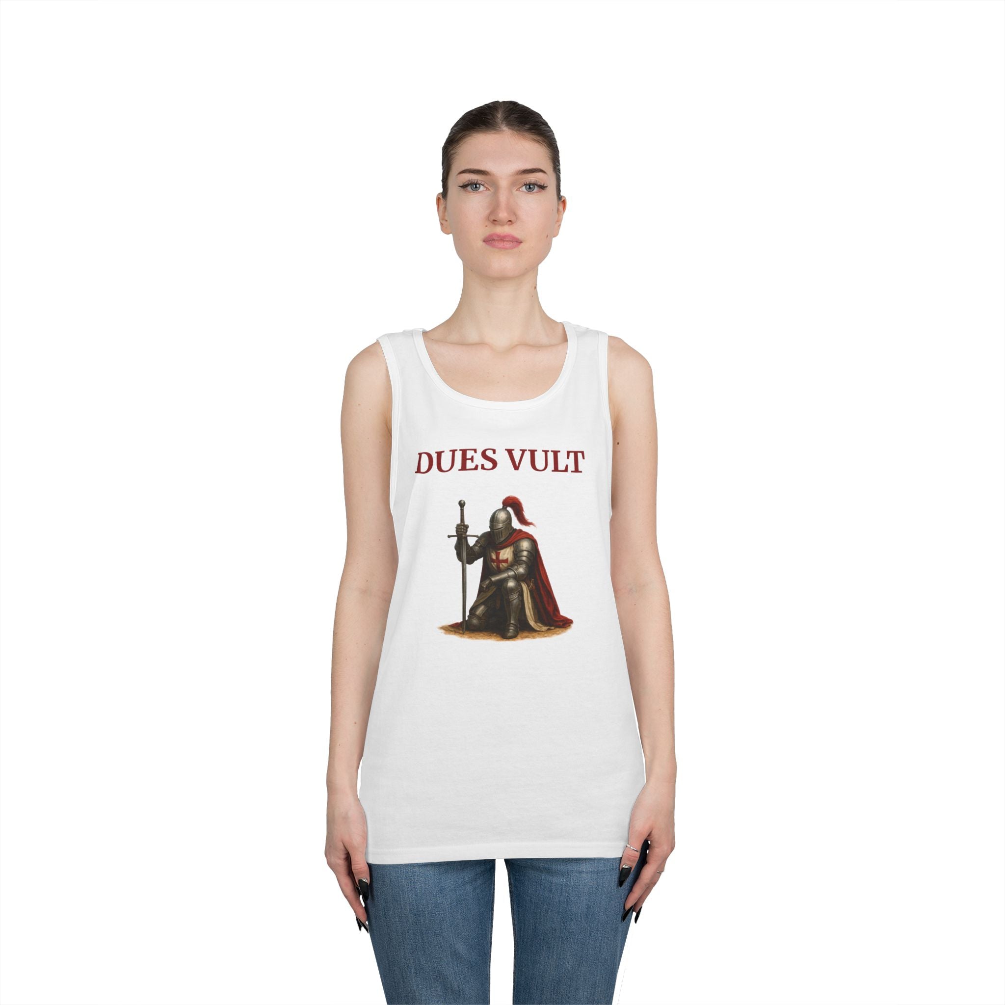 Knight-Inspired Dues Vult Crusader Tank Top