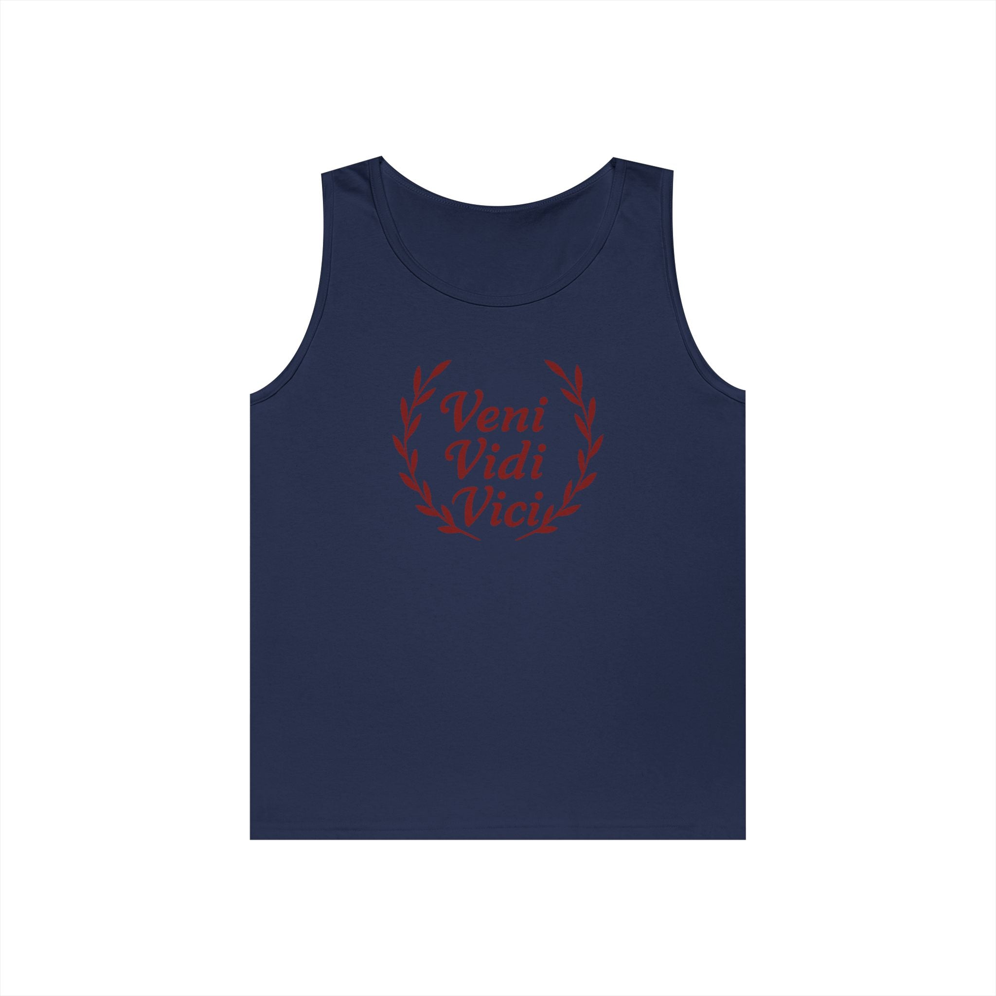 Veni Vidi Vici Red Design Unisex Heavy Cotton Tank Top