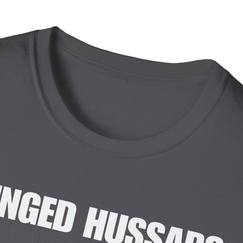 Winged Hussar White Design Softstyle Cotton T-Shirt