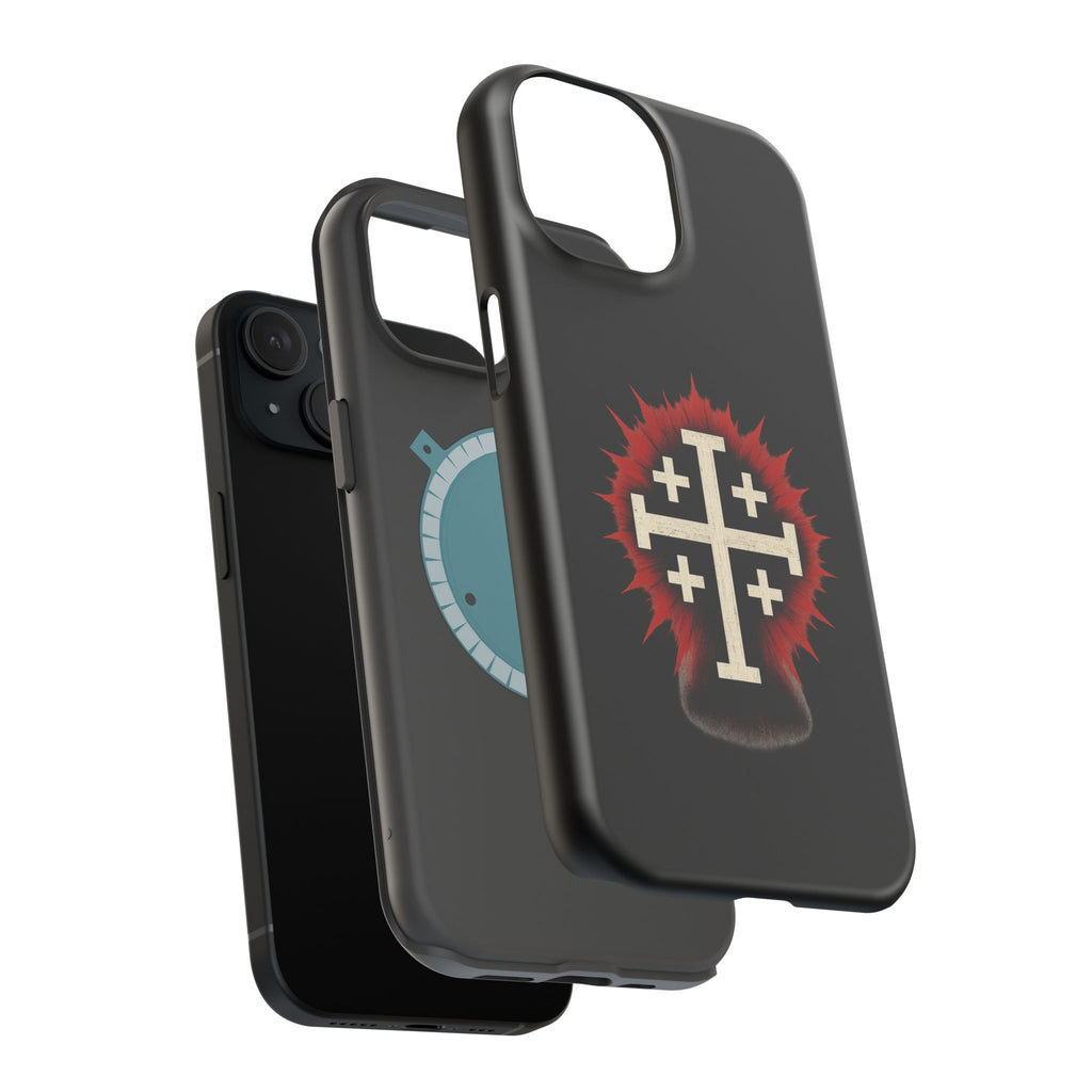 Cross Graphic Impact-Resistant Magnetic Phone Case