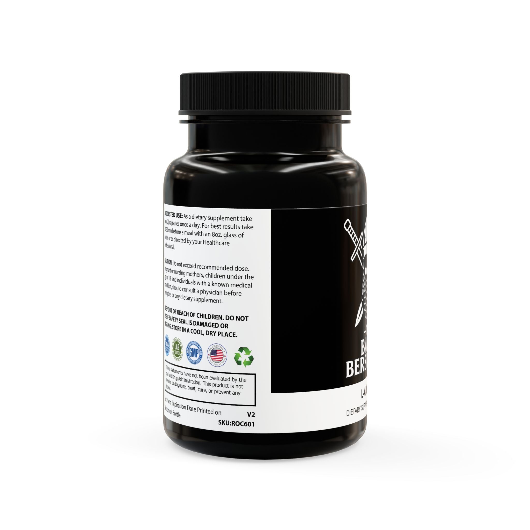 The Based Berserker L-Arginine Supplement (60 Capsules)