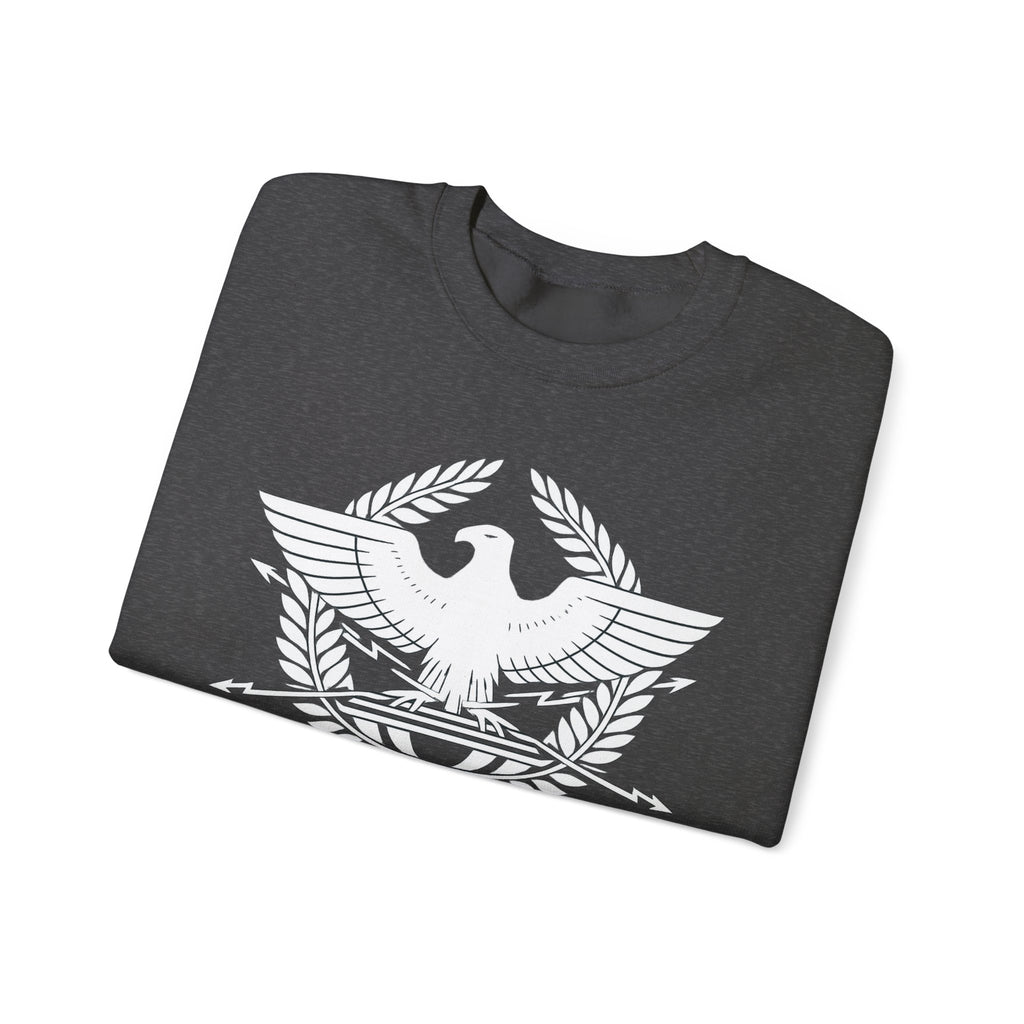 SPQR Roman Eagle White Design Crewneck Sweatshirt