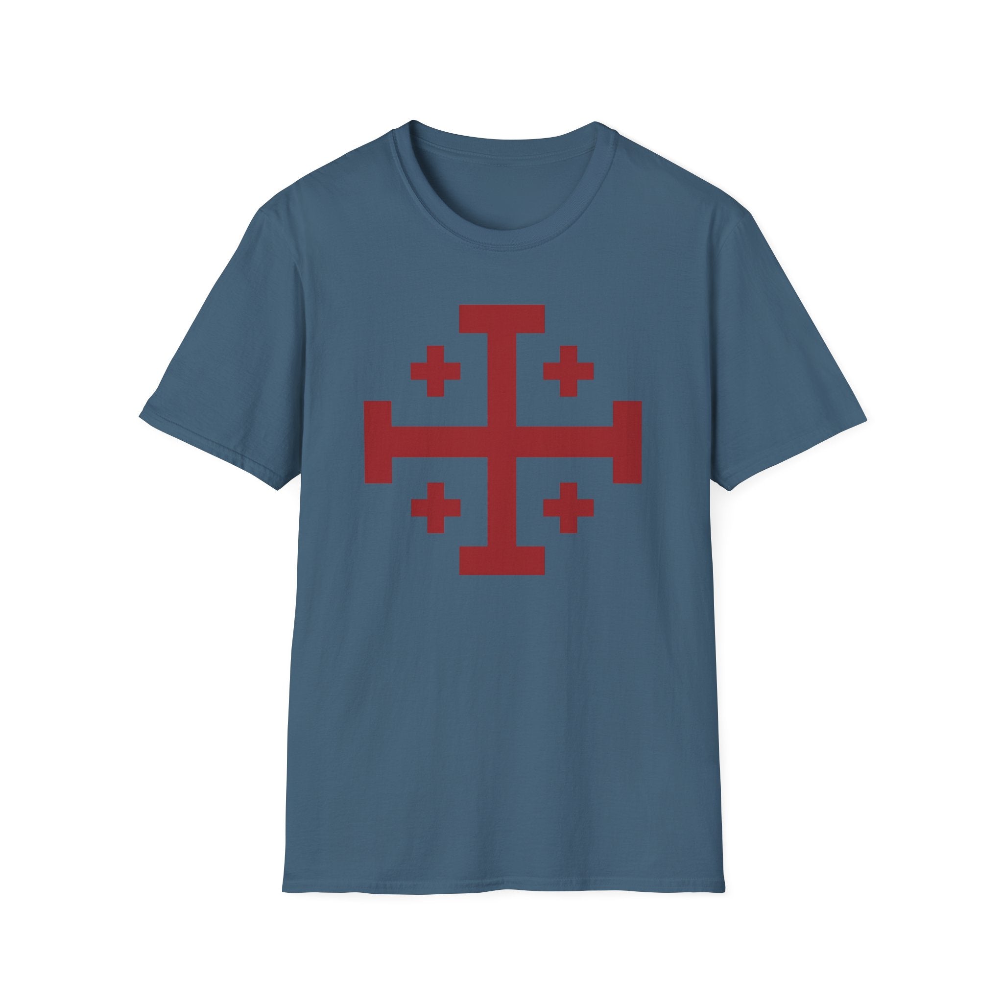 Cross of Jerusalem Red Design Softstyle T-Shirt