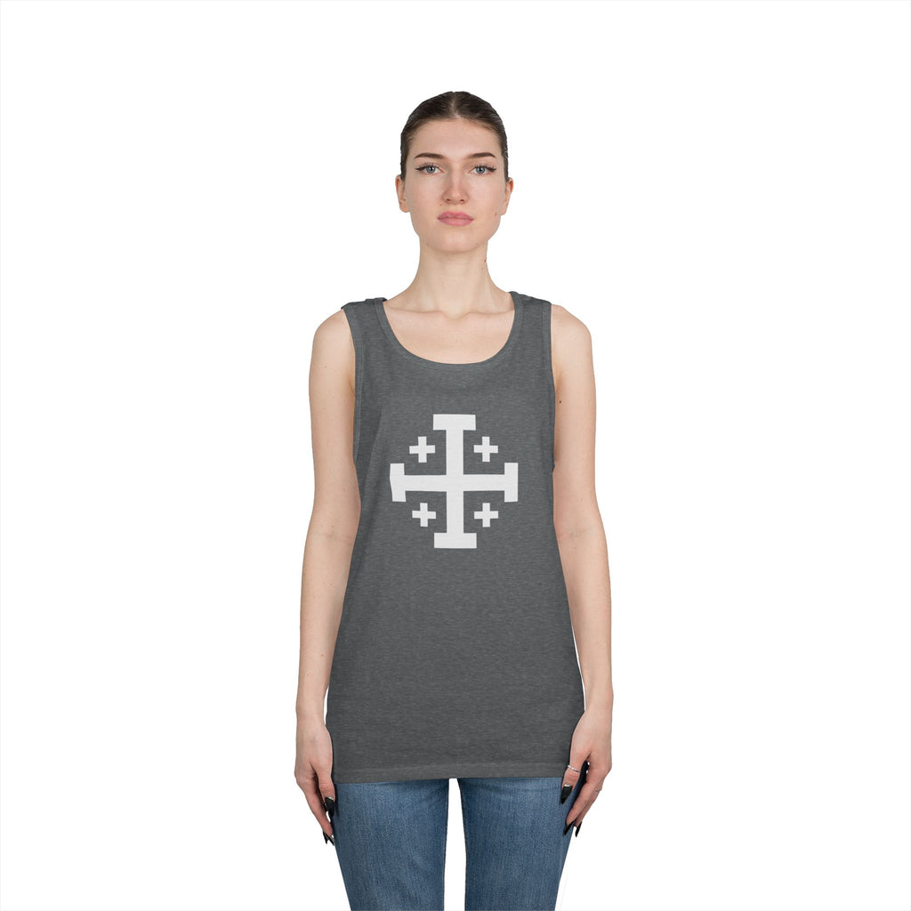 Cross of Jerusalem Unisex Heavy Cotton Tank Top