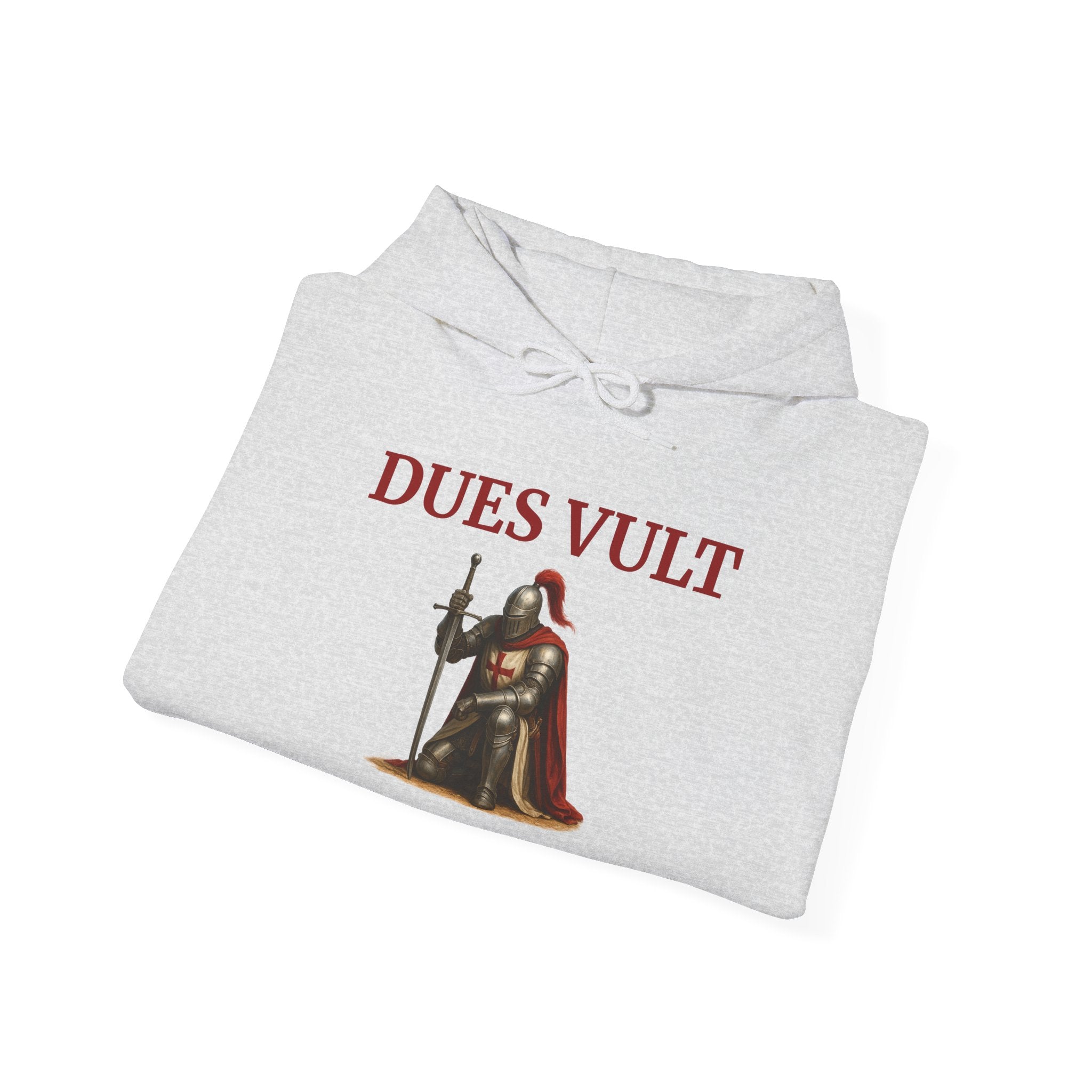 Medieval Knight Crusader Dues Vult Hoodie
