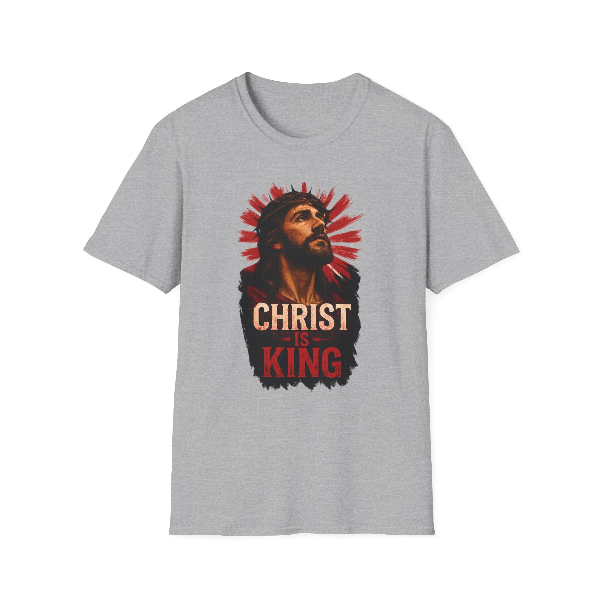 Christ is King Unisex Softstyle T-Shirt Alt Design