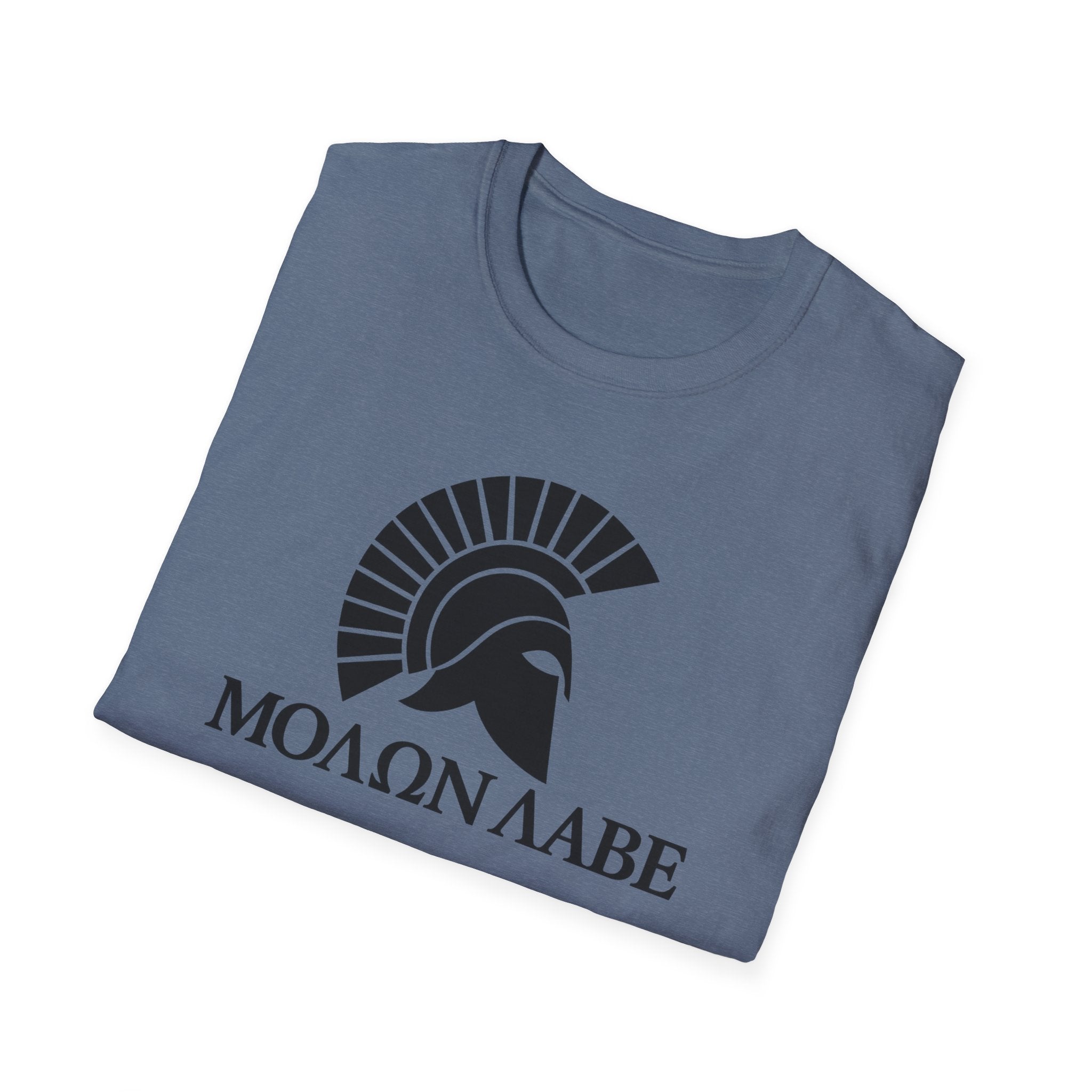 Molon Labe "Come and Take It!" in Greek Black Design Softstyle Cotton T-Shirt Softstyle Cotton T-Shirt