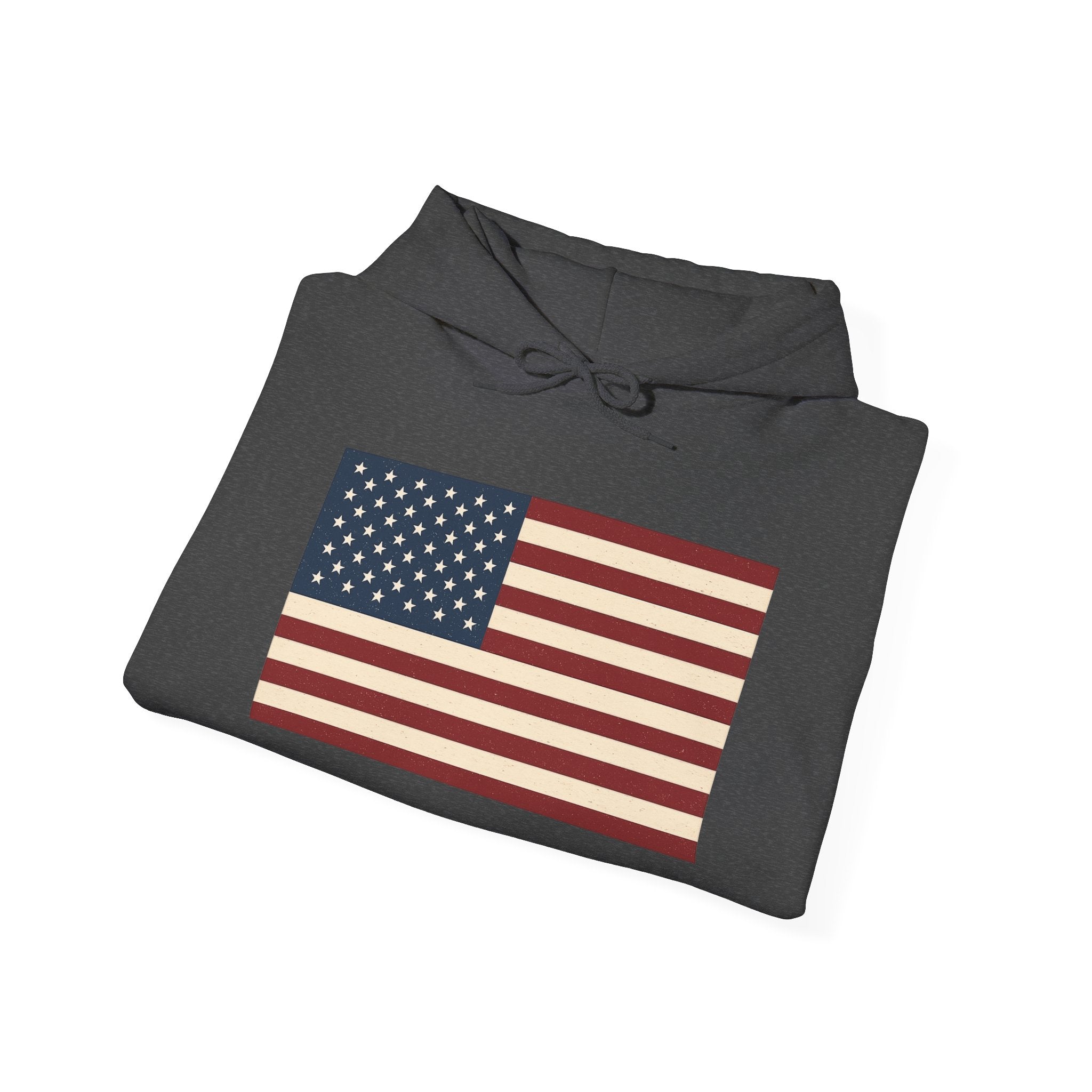 American Flag Pull Over Hoodie Sweatshirt